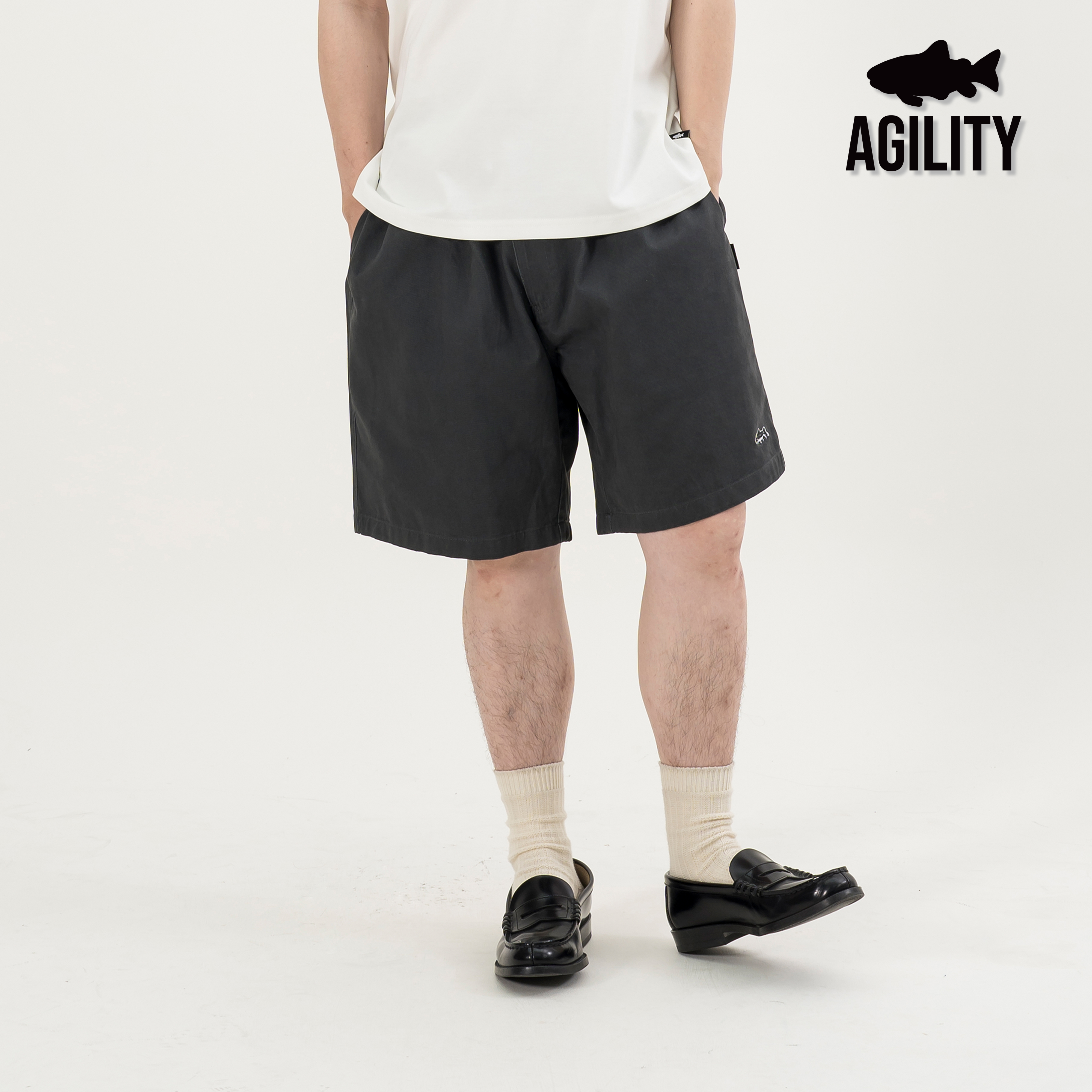 AGILITY Washed Bermuda Shorts 水洗 刺繡 百慕達短褲 [WS68]