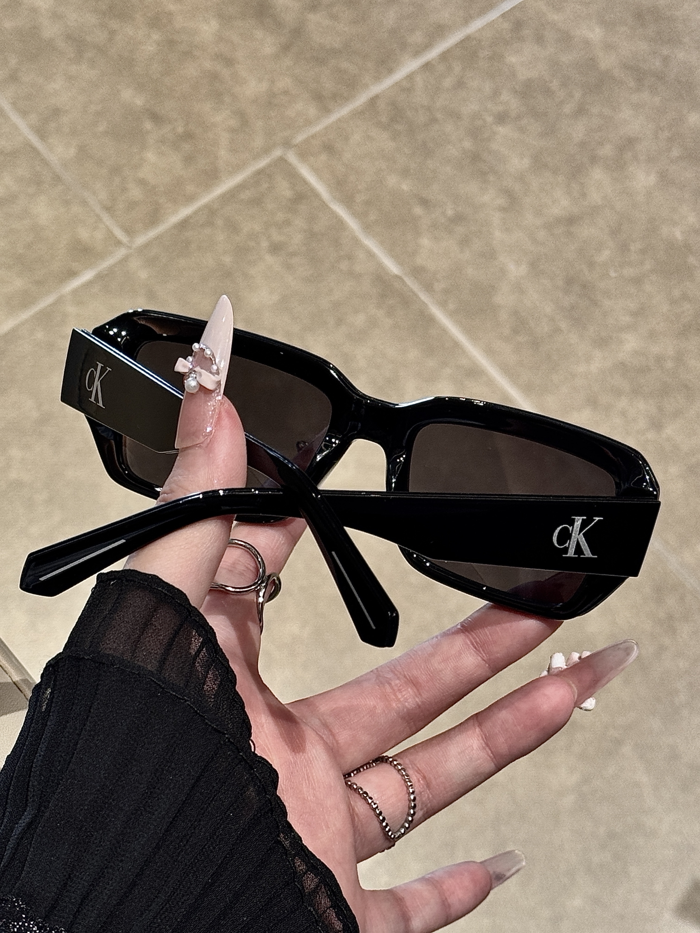 代購-CALVIN KLEIN 墨鏡 防紫外線 方形 太陽眼鏡 男女同款