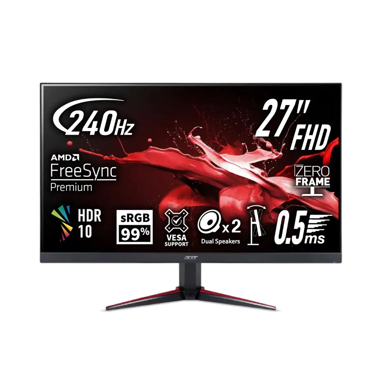 Acer 27吋 Nitro VG0 VG270 W3bmiipx FHD IPS 240Hz 0.5ms 電競顯示器 UM.HV0CF.302
