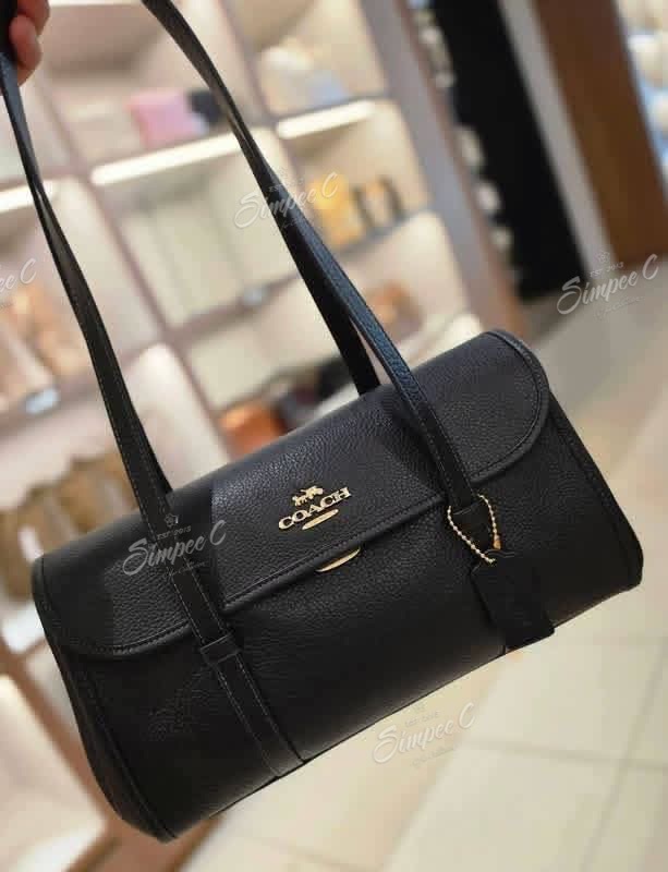 Coach Bridget Flap Shoulder Bag 荔枝紋牛皮