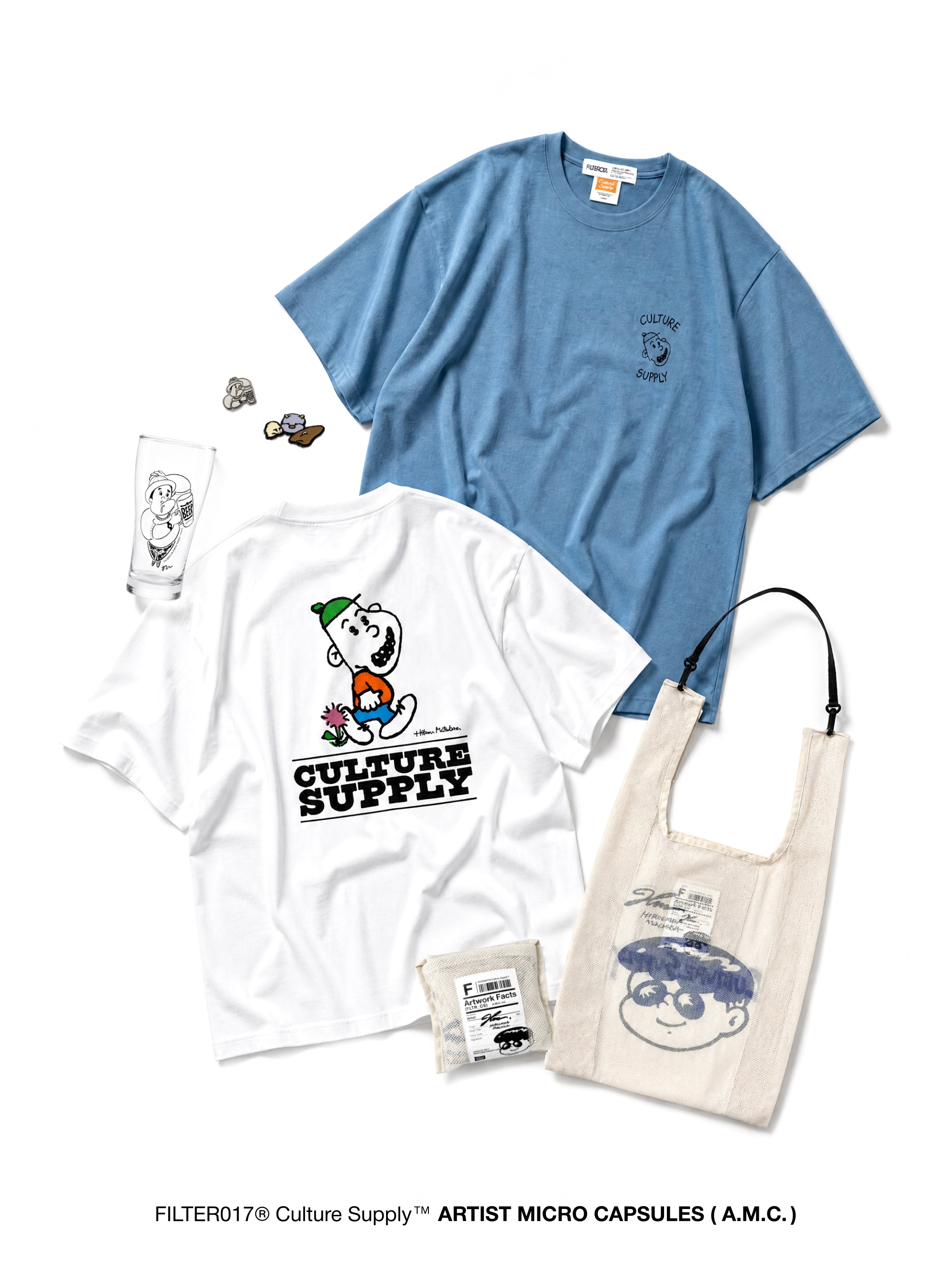 FILTER017® Culture Supply™｜A.M.C. Vol. 001 松原光 "FRIENDS" Tee