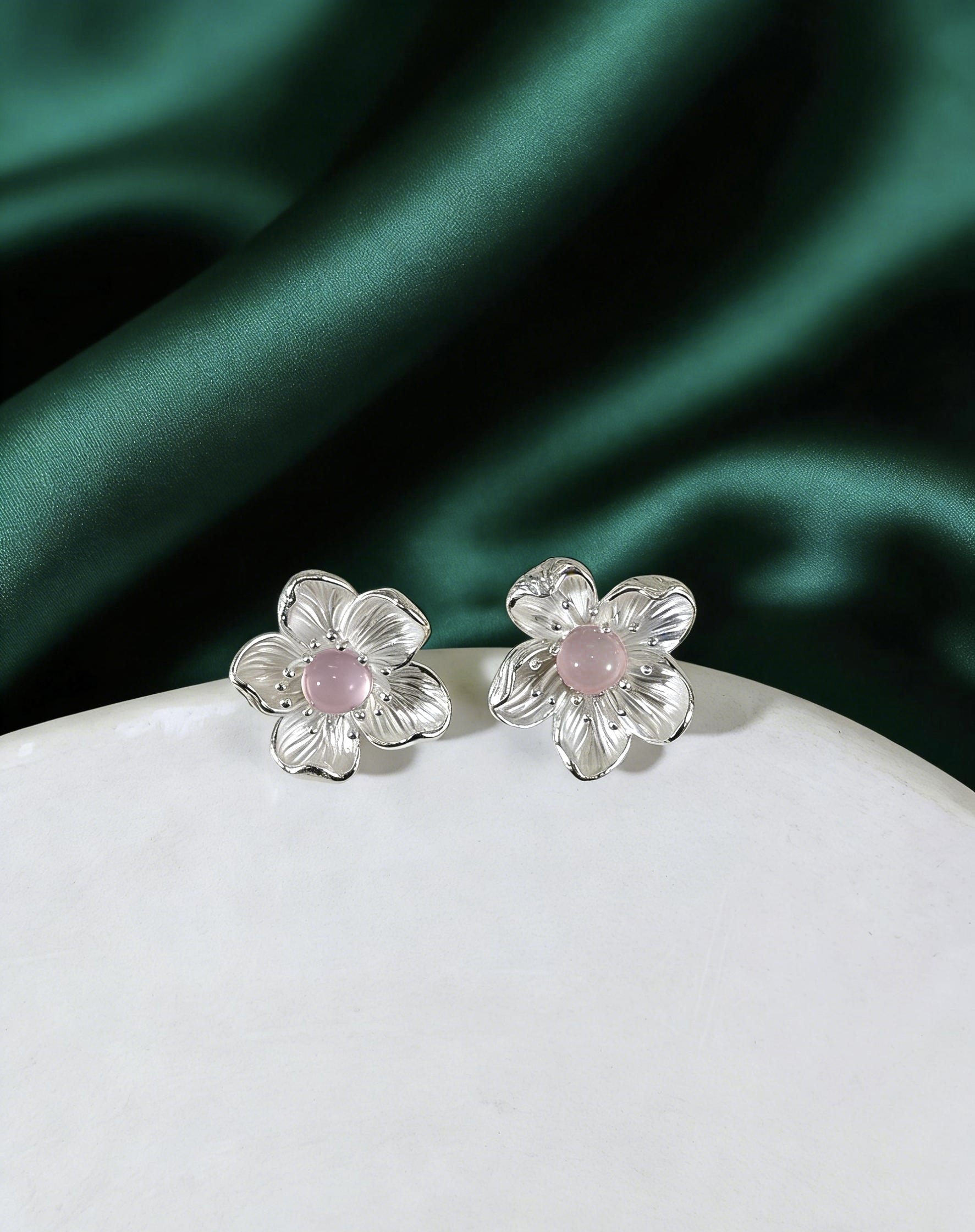 (P) 桃花渡耳環S925 (厚銀) #銀飾 #E02279 #0907AP