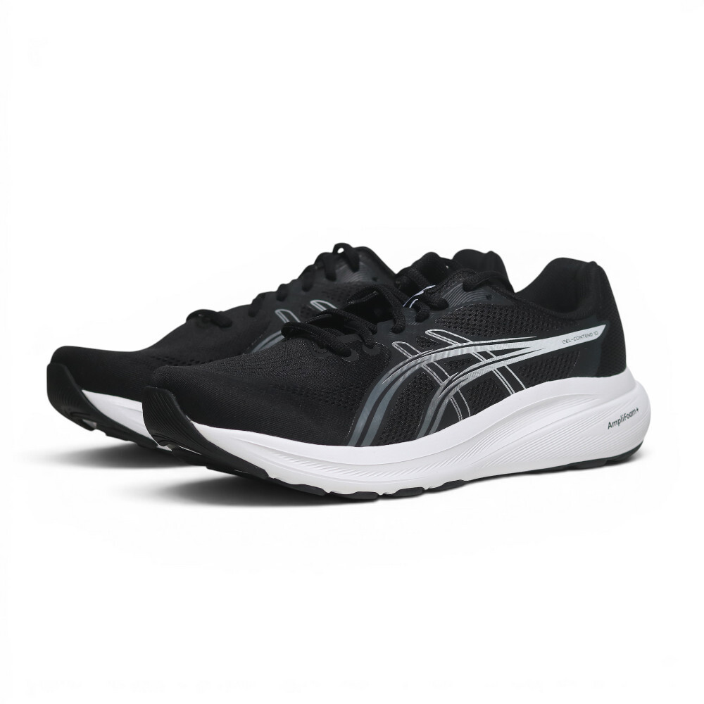 ASICS 慢跑鞋 GEL-CONTEND 10 黑白 4E寬楦 運動鞋 男 1011C250003