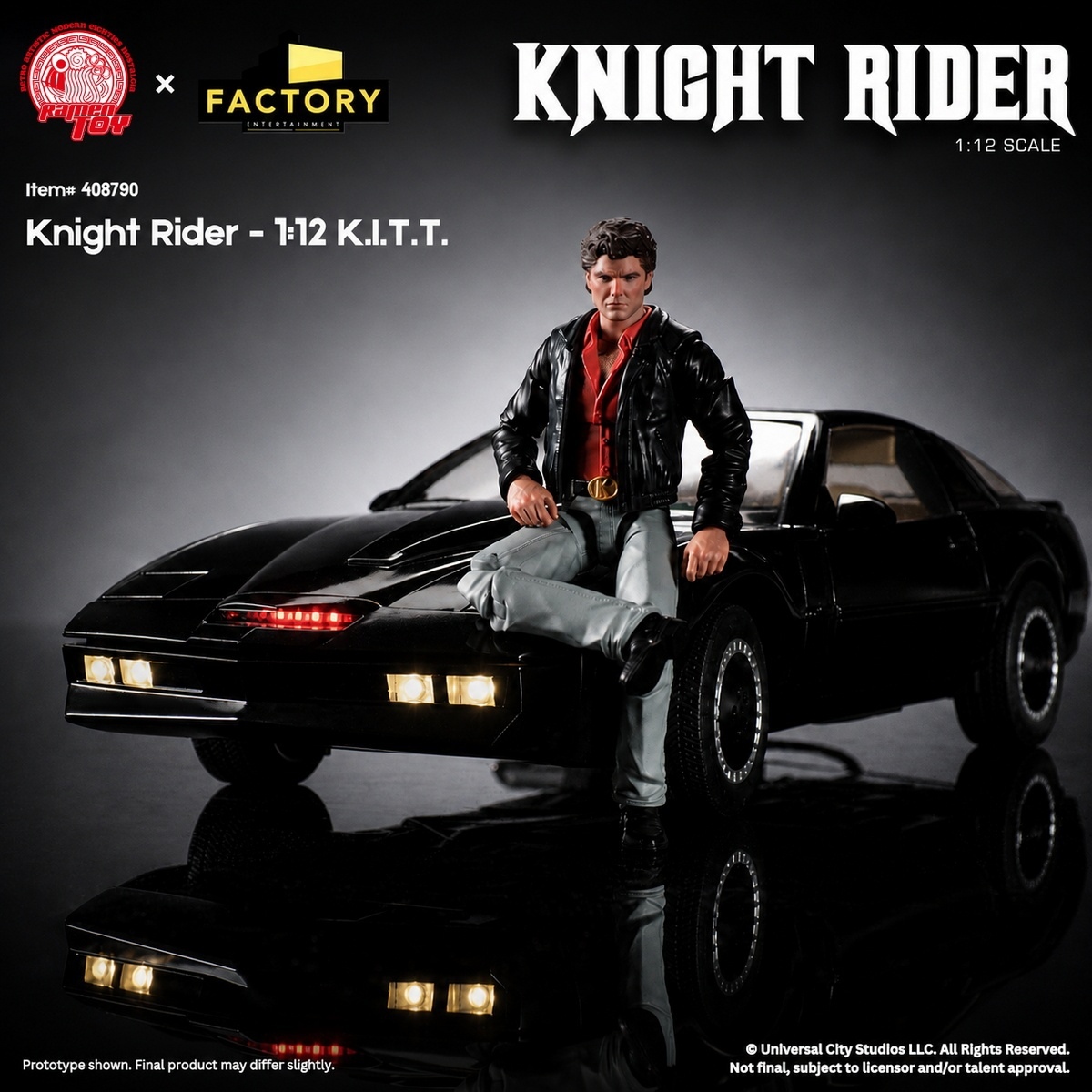 (預訂) Ramen Toy  408790 - KNIGHT RIDER - 1/12  K.I.T.T.