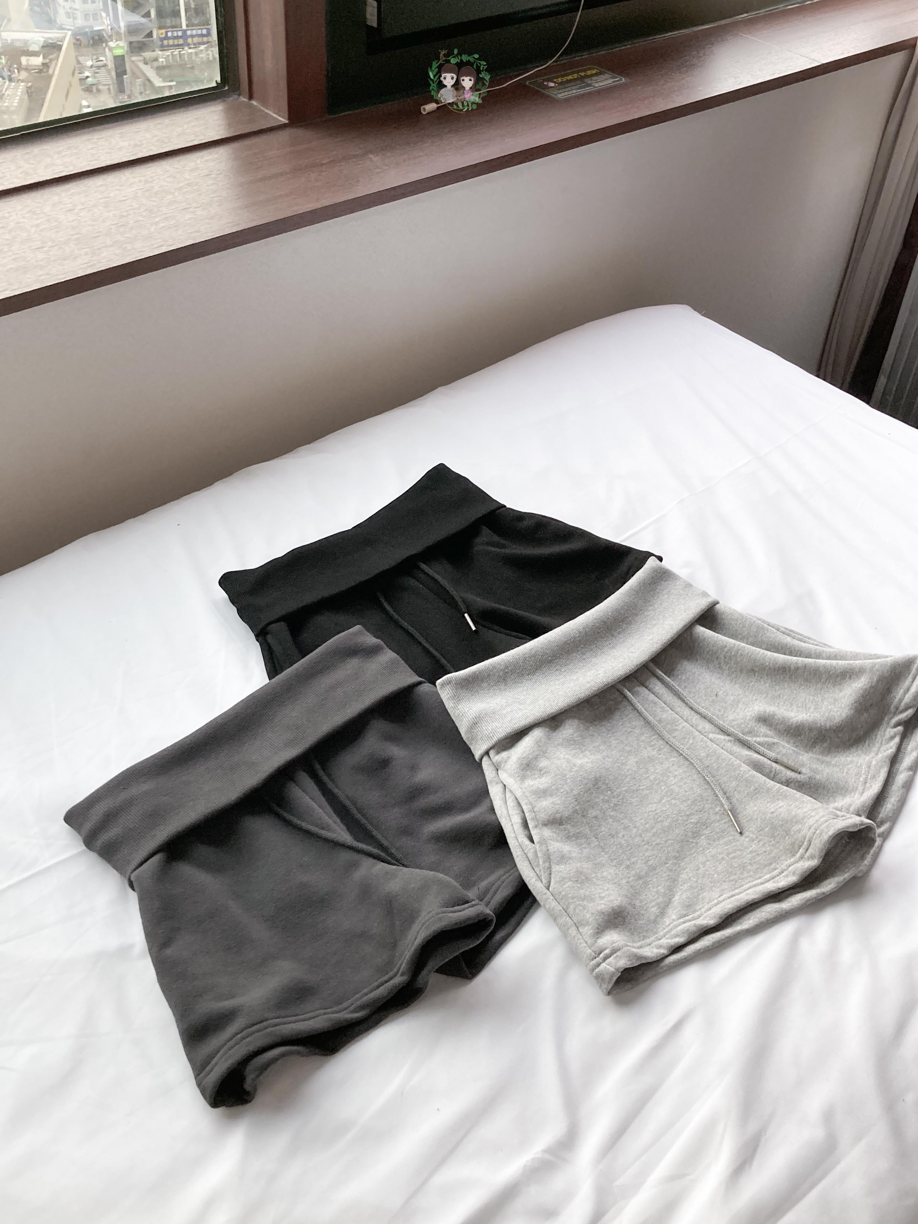 Daily Rolled Waistband Cotton Shorts〈🇰🇷DAY 2〉