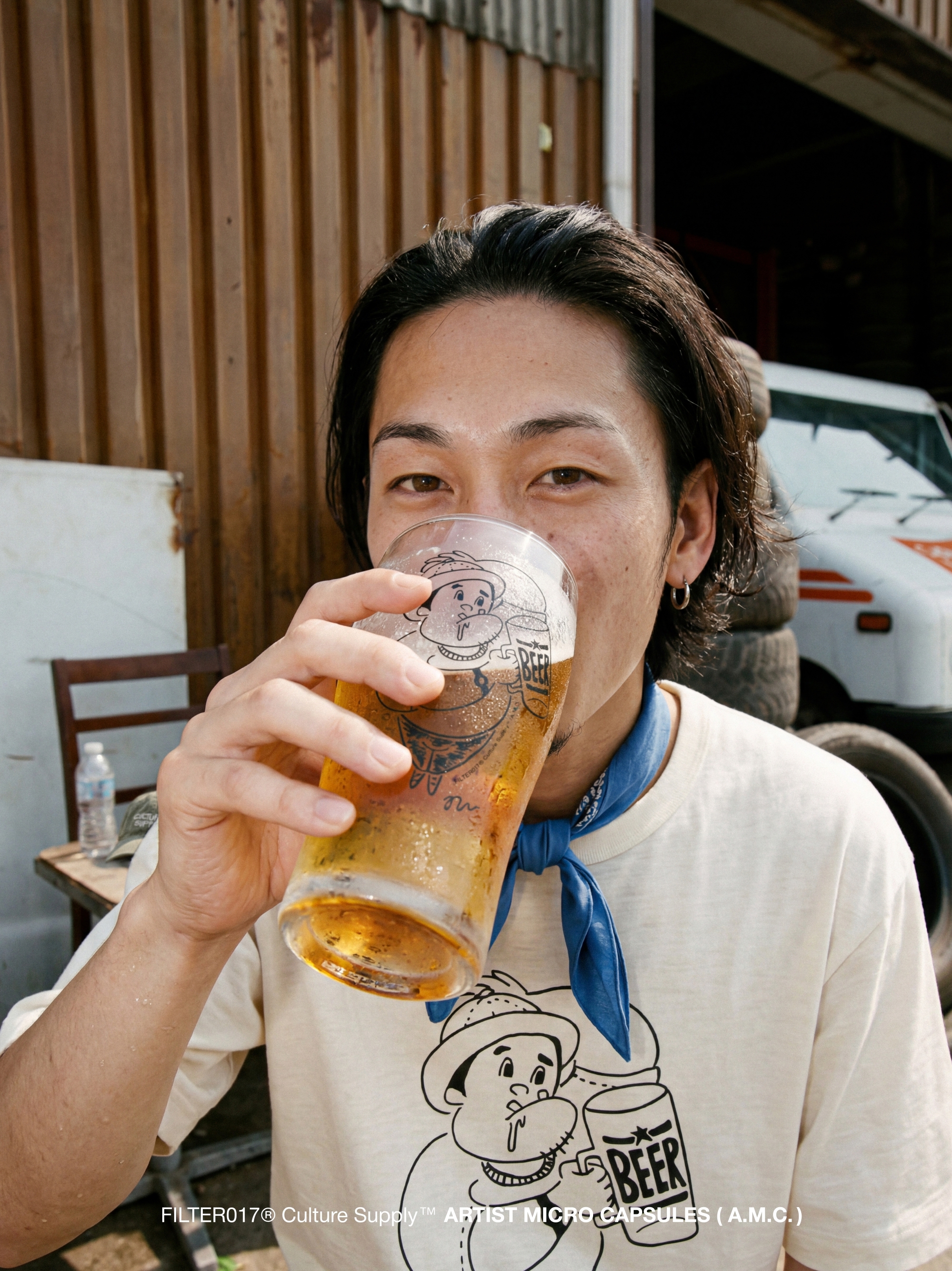 FILTER017® Culture Supply™｜A.M.C. Vol. 002 - 稲葉充 "Kanpai" Tee