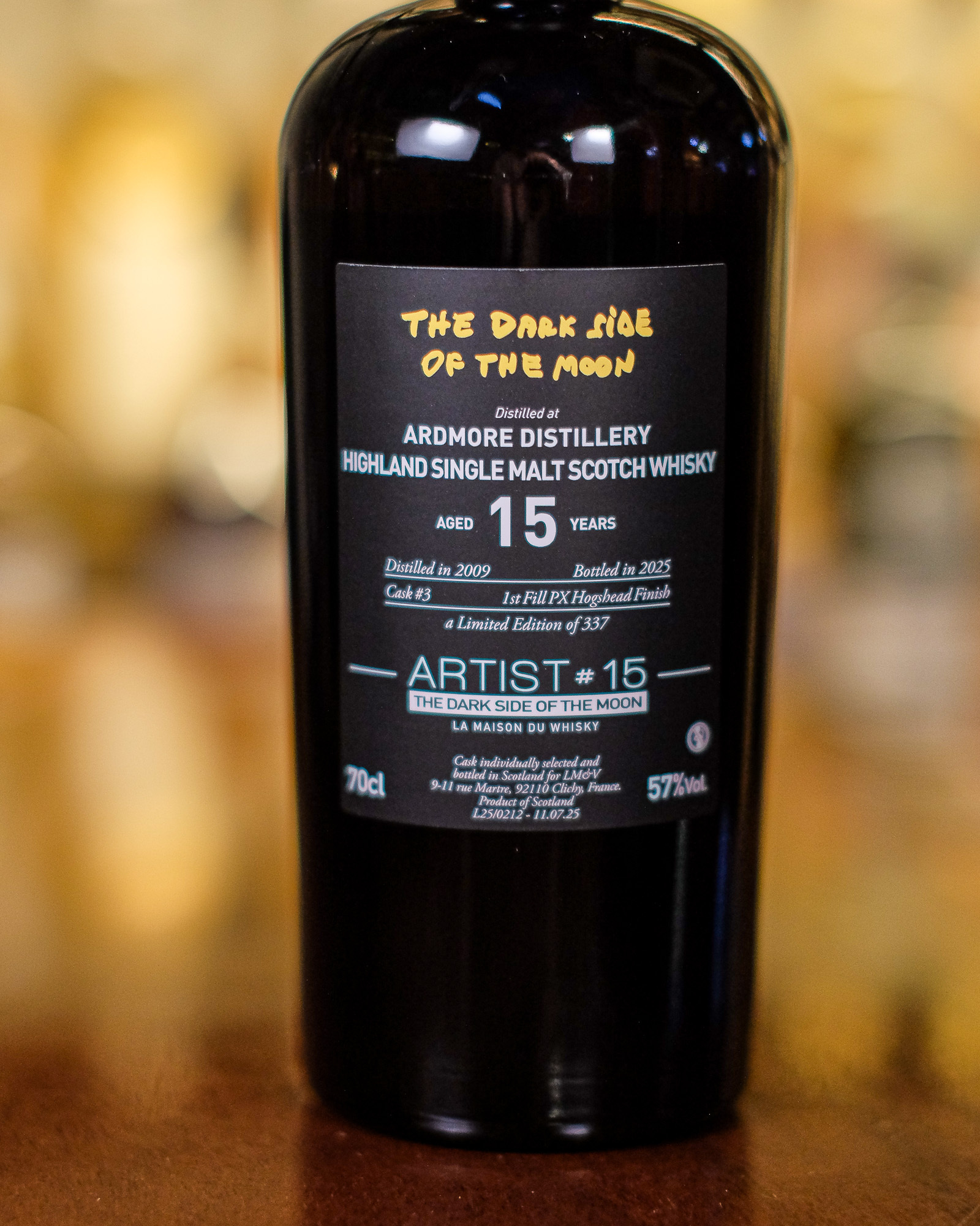 Ardmore 2009/2025 15YO #3 57% La Maison du Whisky - Artist #15 The Dark Side of The Moon