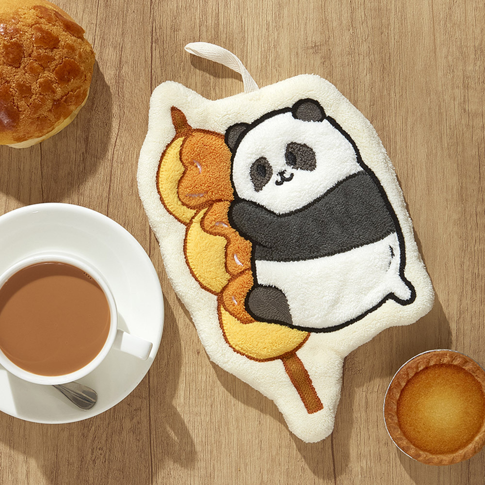 Panda Friends Hong Kong Food Collection: De De Hug Fish Ball Hand Towel