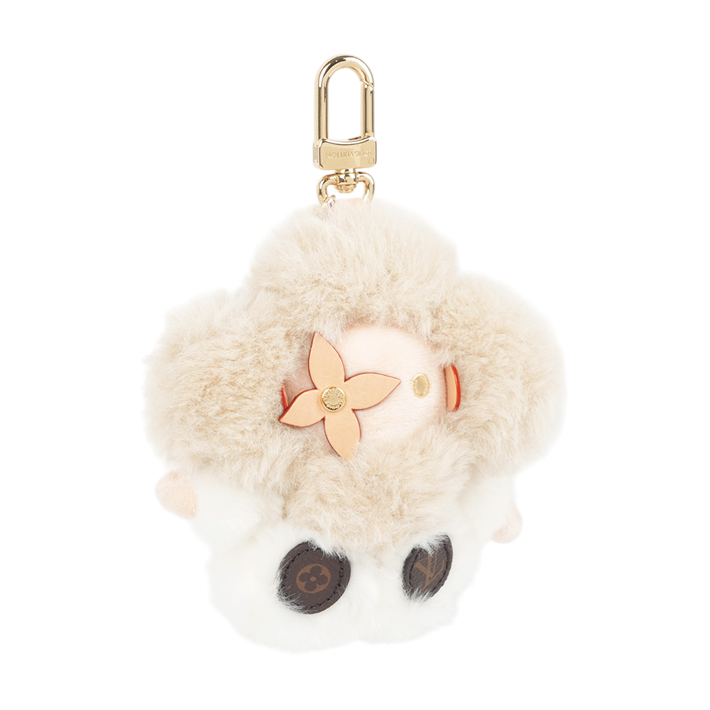 【Louis Vuitton】My Vivienne 絨毛吊飾(灰色)