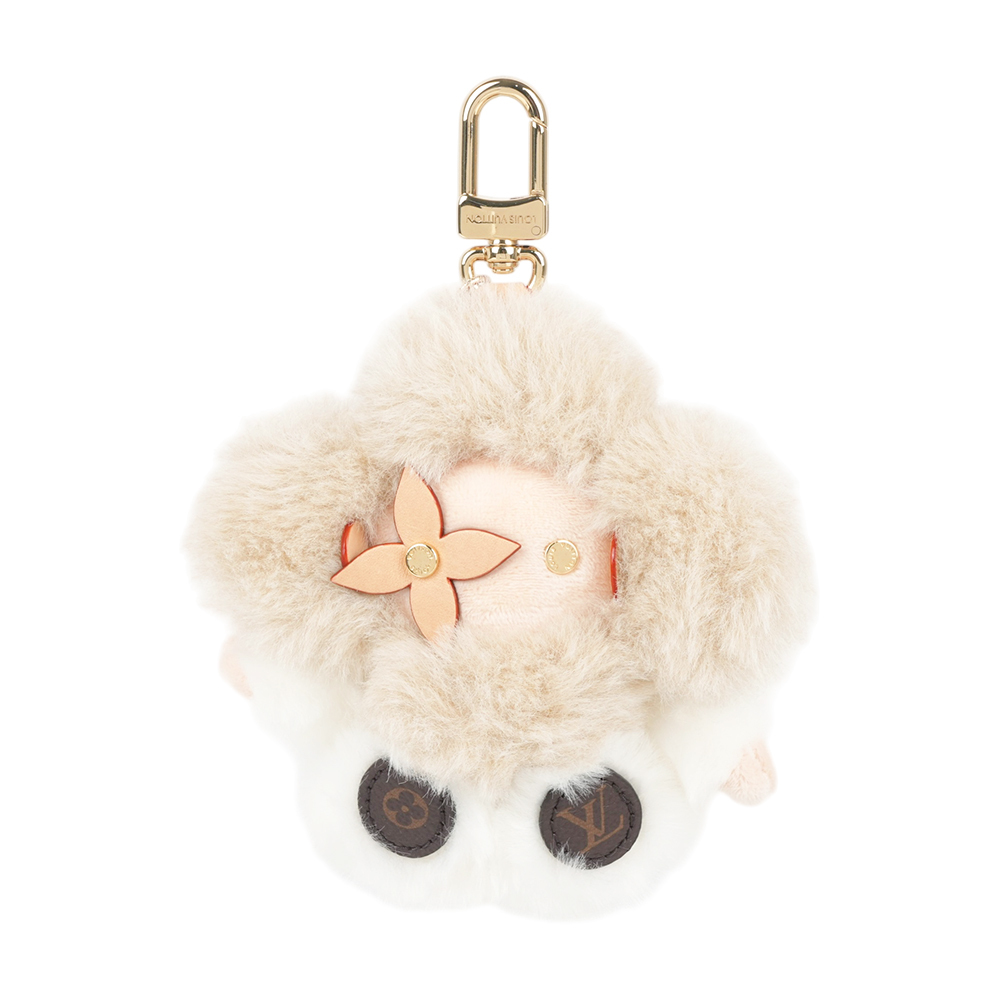 【Louis Vuitton】My Vivienne 絨毛吊飾(灰色)