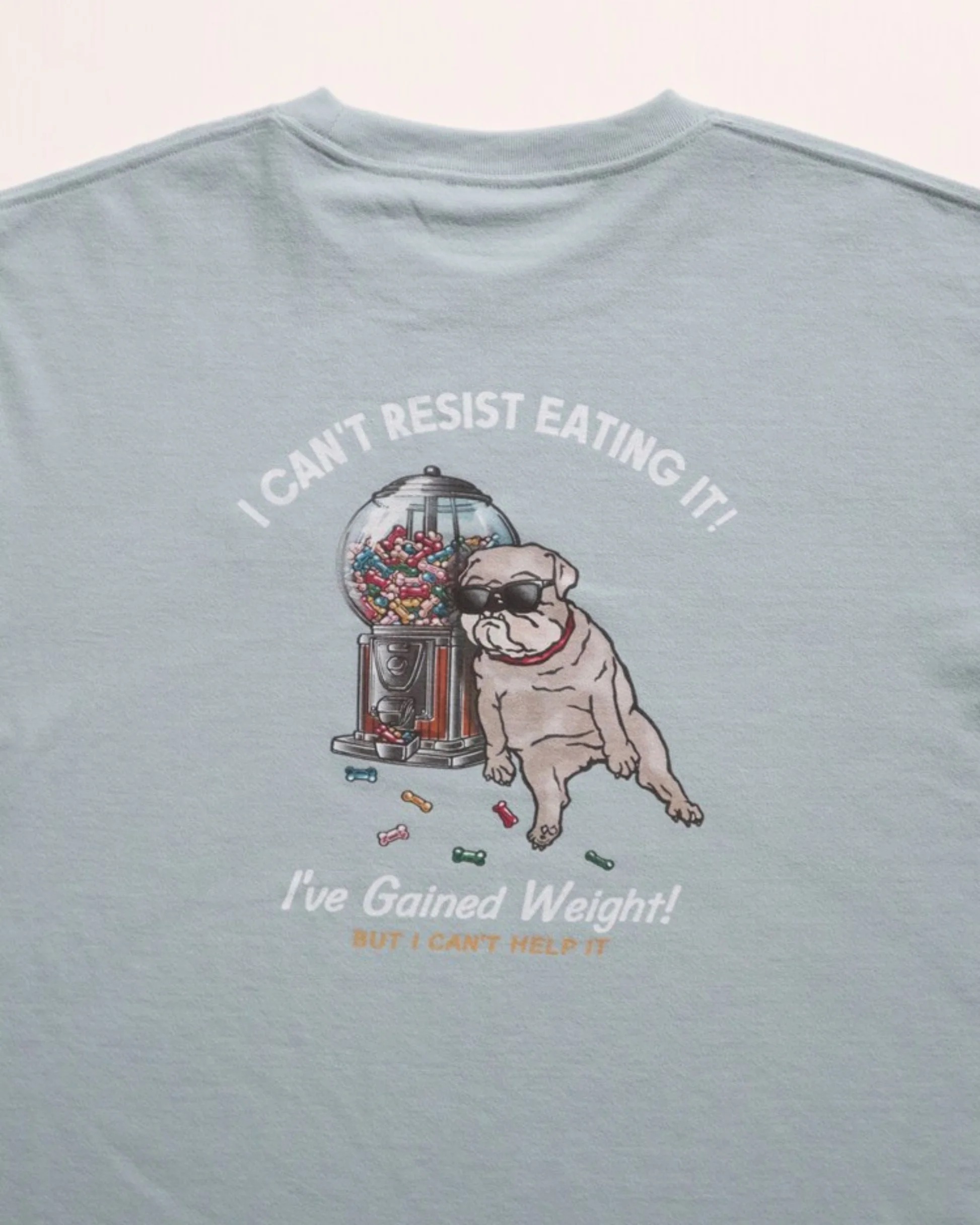 【 Power To The People｜狗骨頭糖果鬥牛犬刺繡短TEE - 2色 】
