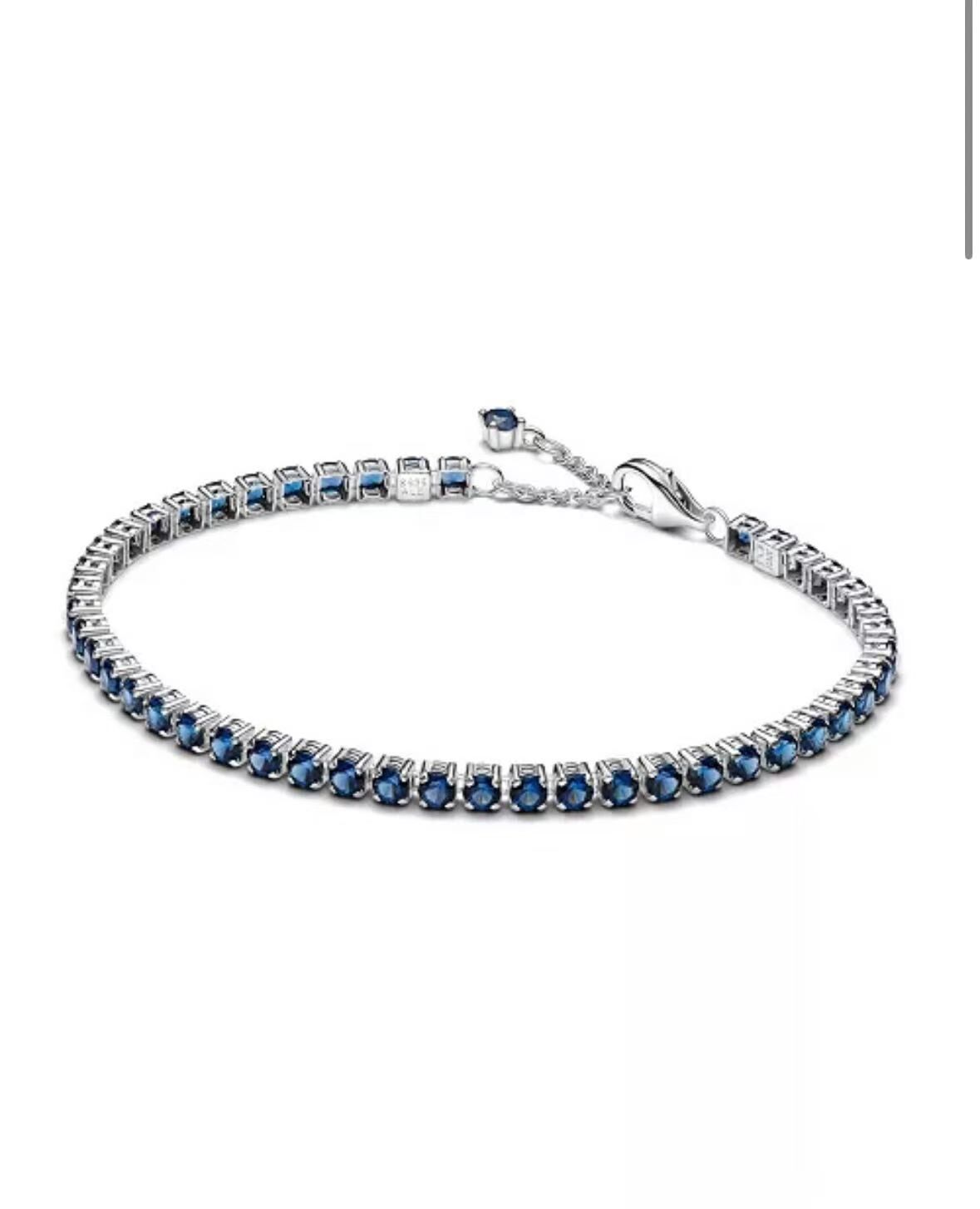 【預購】 Pandora H070373 鍍銀閃亮手鏈 (深藍色)