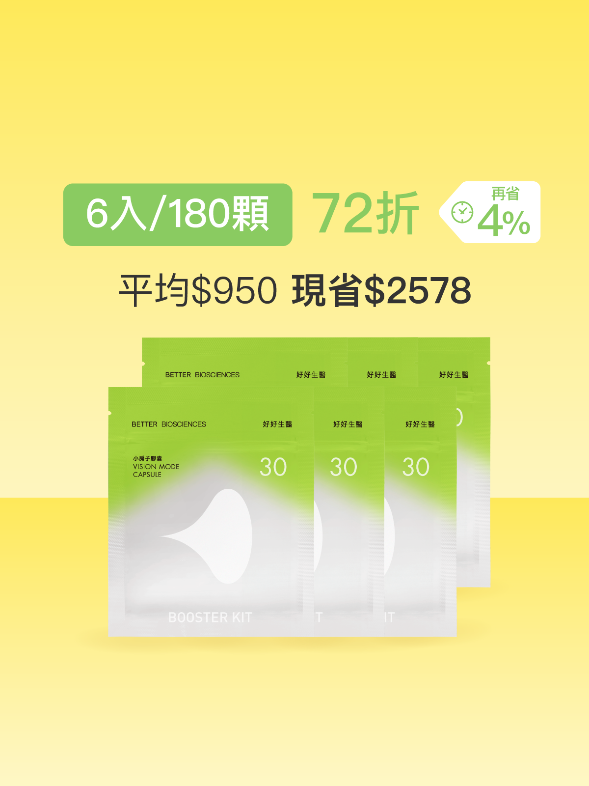 【好清晰】小房子補充包 美國金盞花萃取葉黃素（含消旋玉米黃素）＆視界級SOD＿6入組 (180顆)