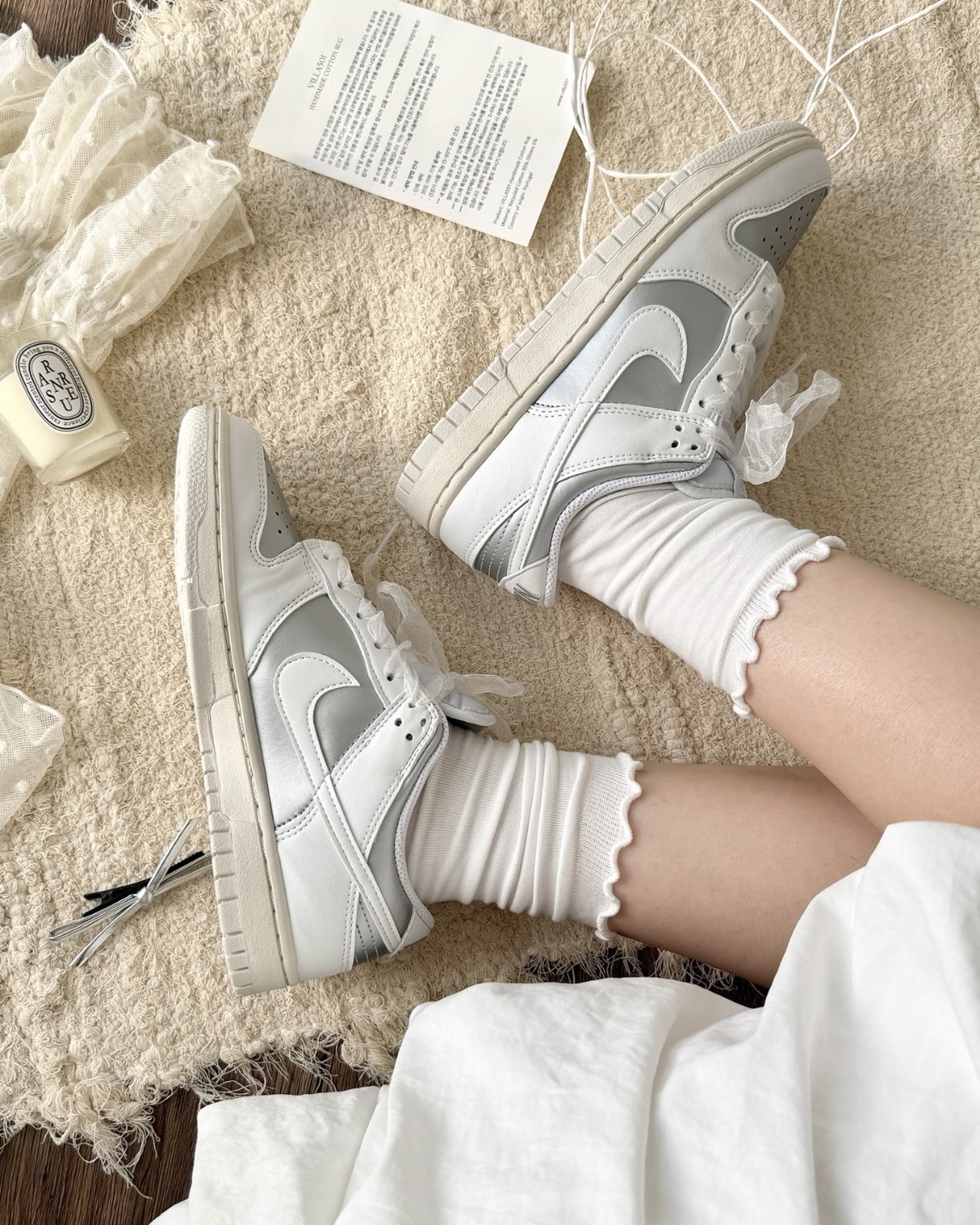 <張員瑛同款>Nike Dunk Low Next Nature 奶油銀