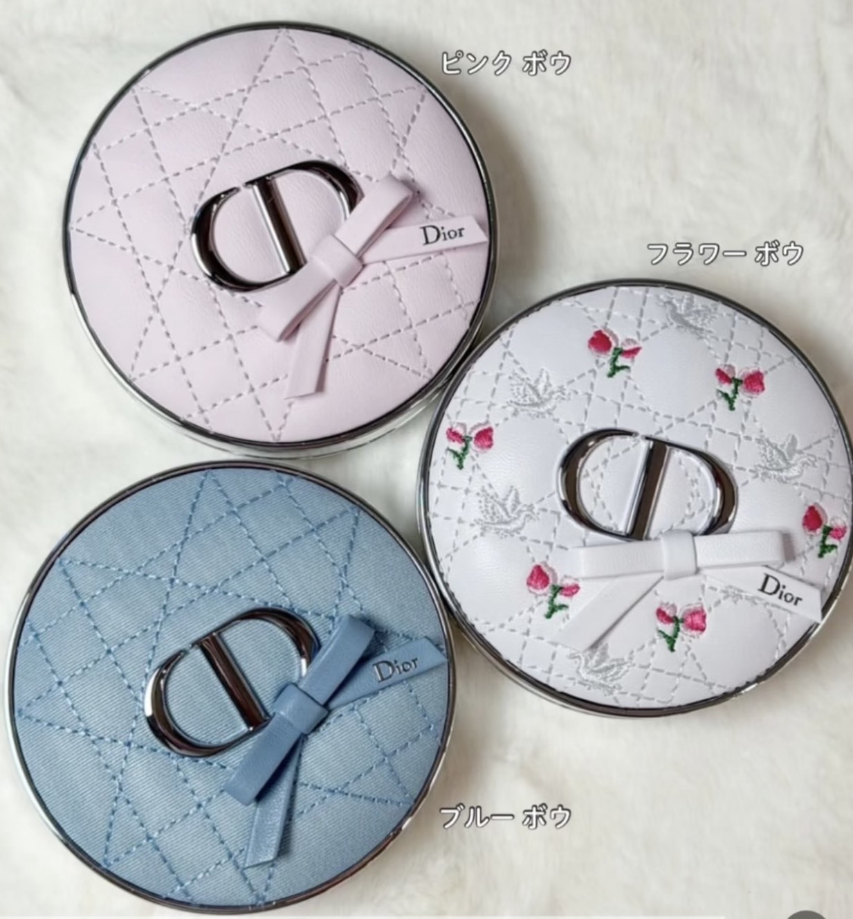 【Luxury】限量選品  DIOR 香氛世家 限量唇膏 DIOR迪奧 Forever 蝴蝶結 氣墊粉殼 蜜粉盒 氣墊粉餅 粉餅盒 彩妝 粉底 臉部 美容  氣墊粉 可加購蕊芯