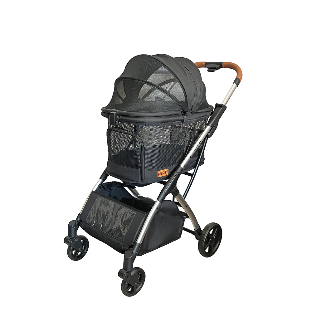 【Ni Pet】H150 一鍵收寵物推車-黑色