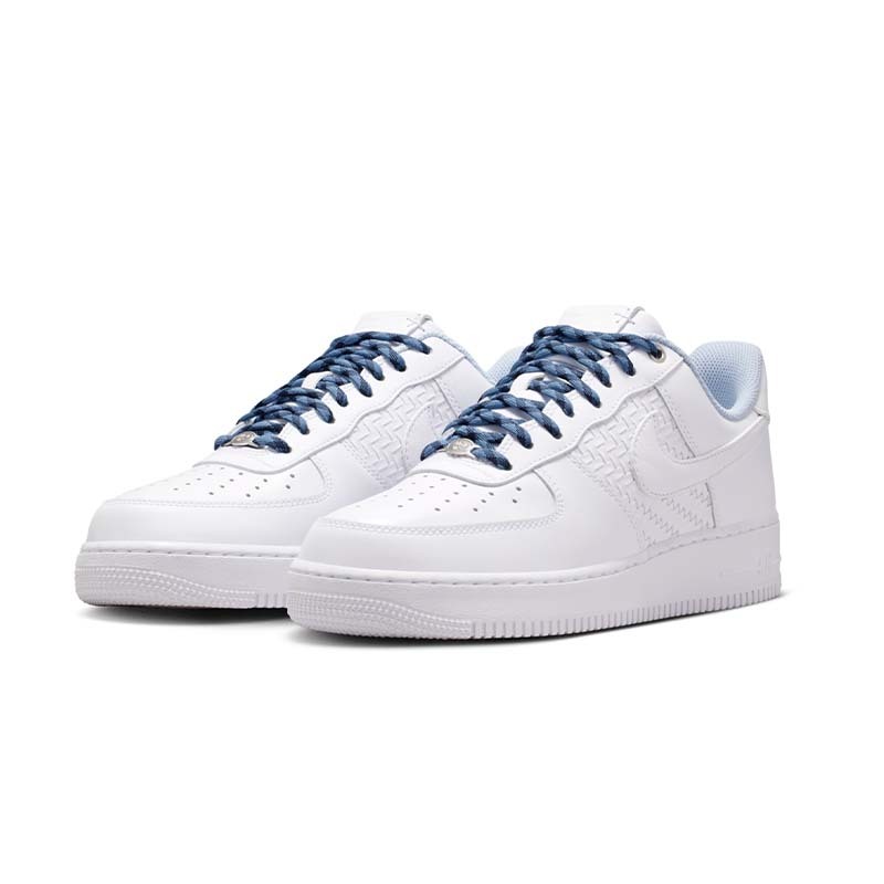 Nike Air Force 1 '07 Lv8 編織 緩震 皮革 經典 休閒鞋 白藍 男鞋 IW1892-111 [台灣現貨]