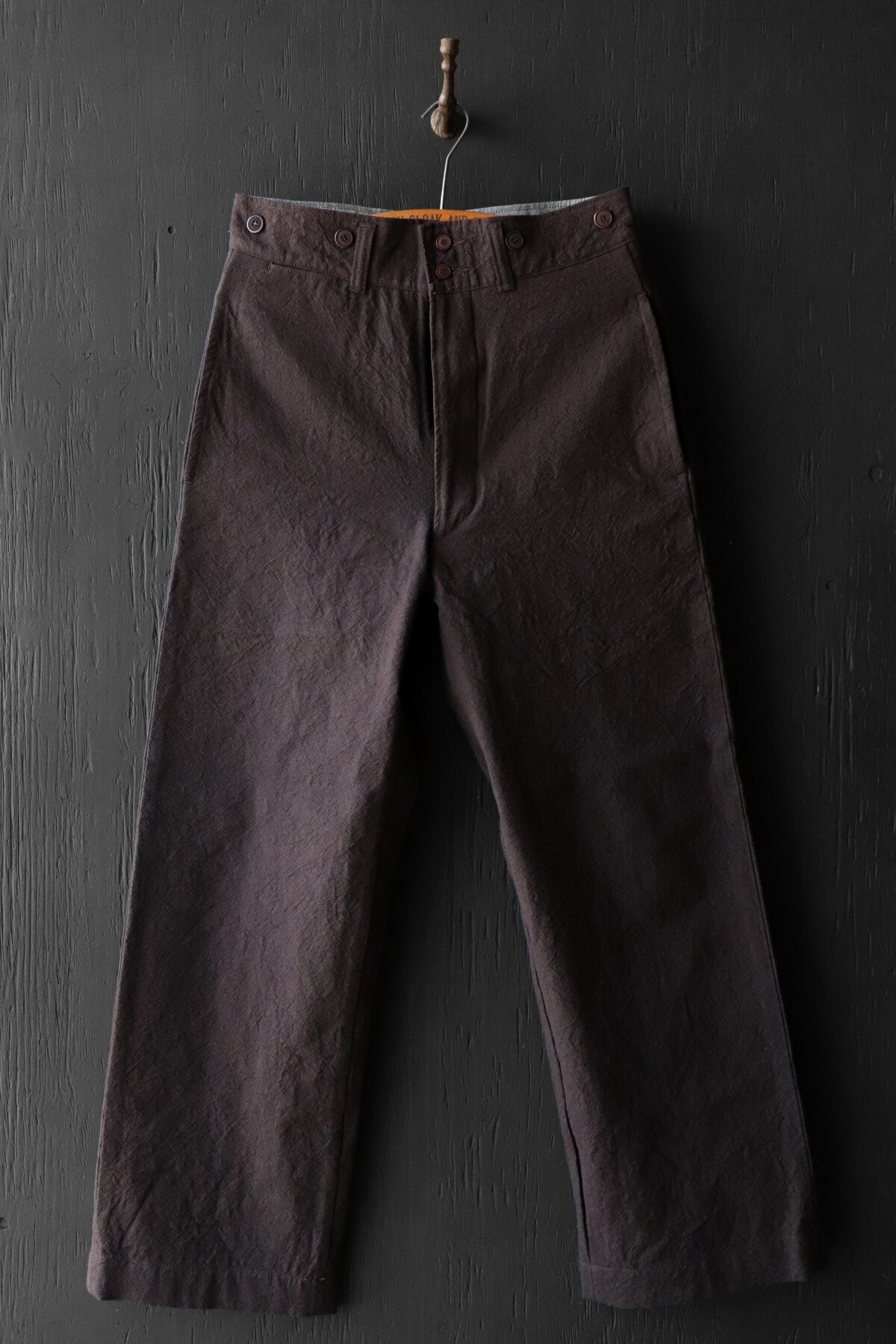 Black Sign Ancient Cloth Avignon Trousers / Dead Leaf Brown pre-order 預購 6/30 ~ 7/5 逾時不候。