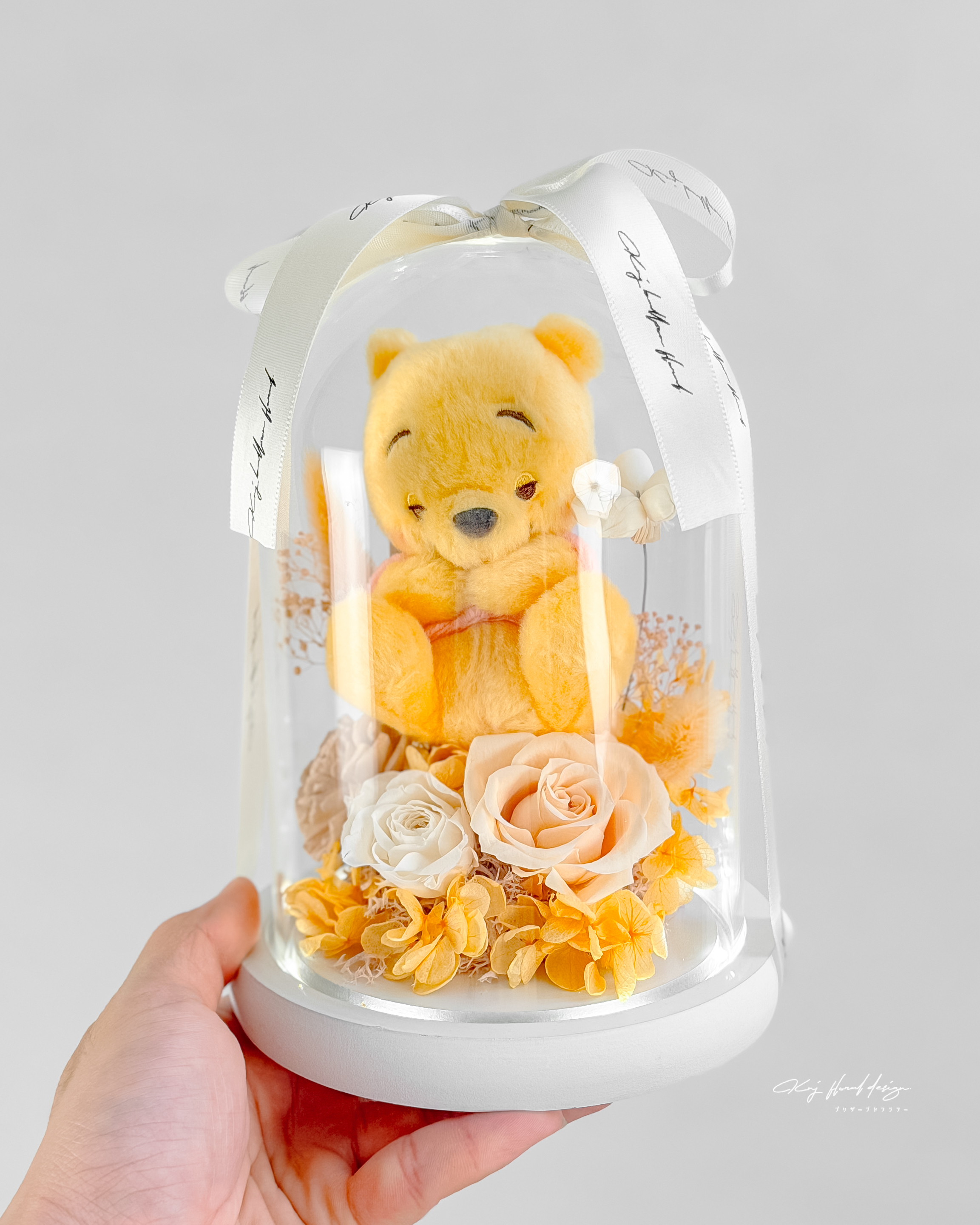 小熊維尼永生花盅