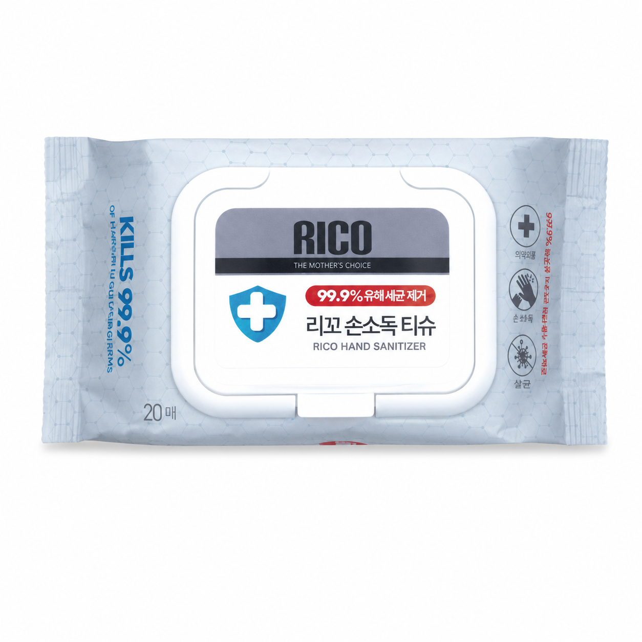 RICO-新款99.9%消毒濕紙巾 20片
