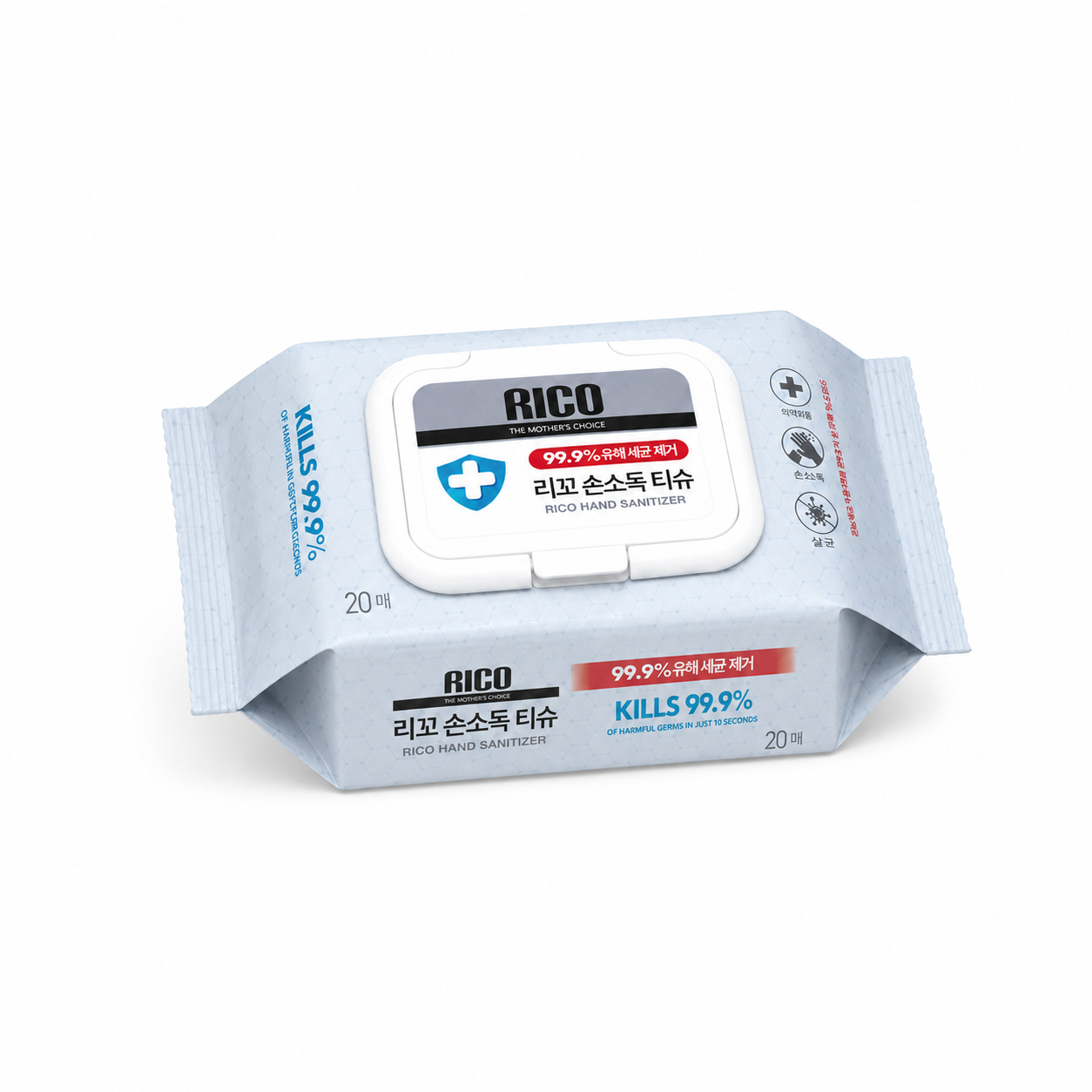 RICO-新款99.9%消毒濕紙巾 20片