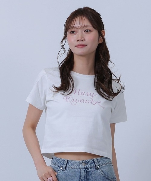 MARY QUANT / Ribbon Logo T-Shirt