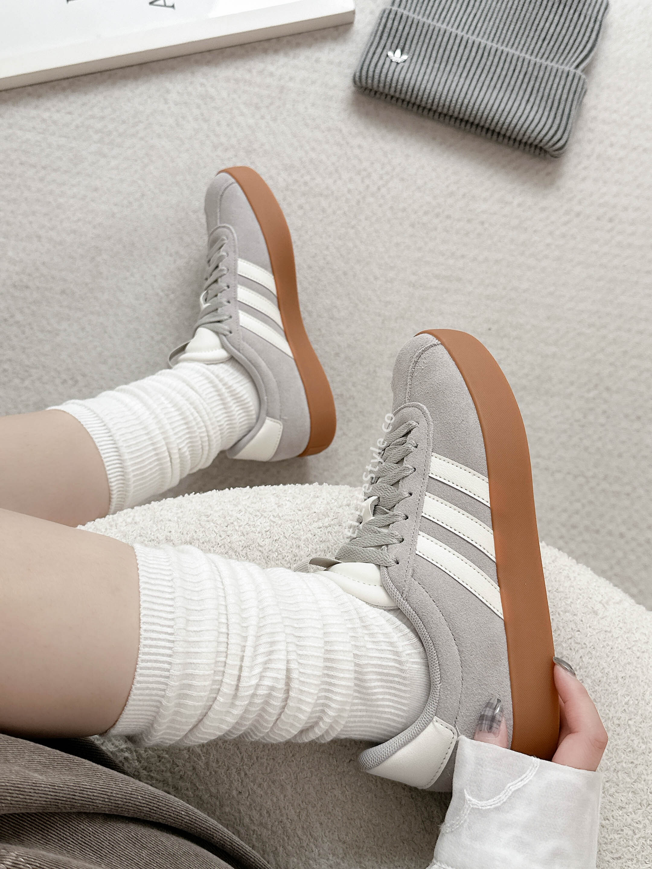 ADIDAS NEO VL COURT 3.0 水泥灰 灰色 淺灰 焦糖底 男鞋 KI2079 / 調貨