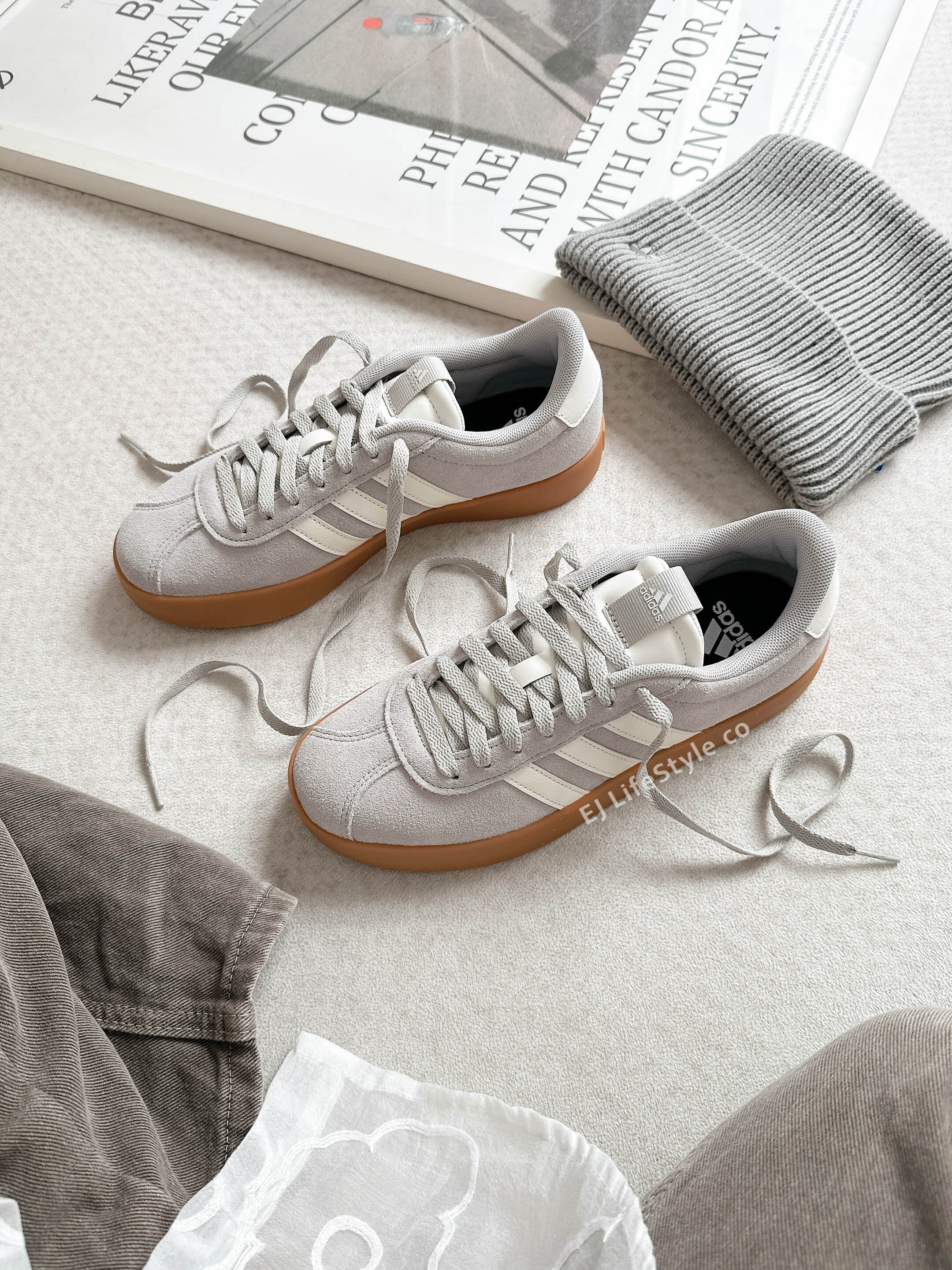 ADIDAS NEO VL COURT 3.0 水泥灰 灰色 淺灰 焦糖底 男鞋 KI2079 / 調貨