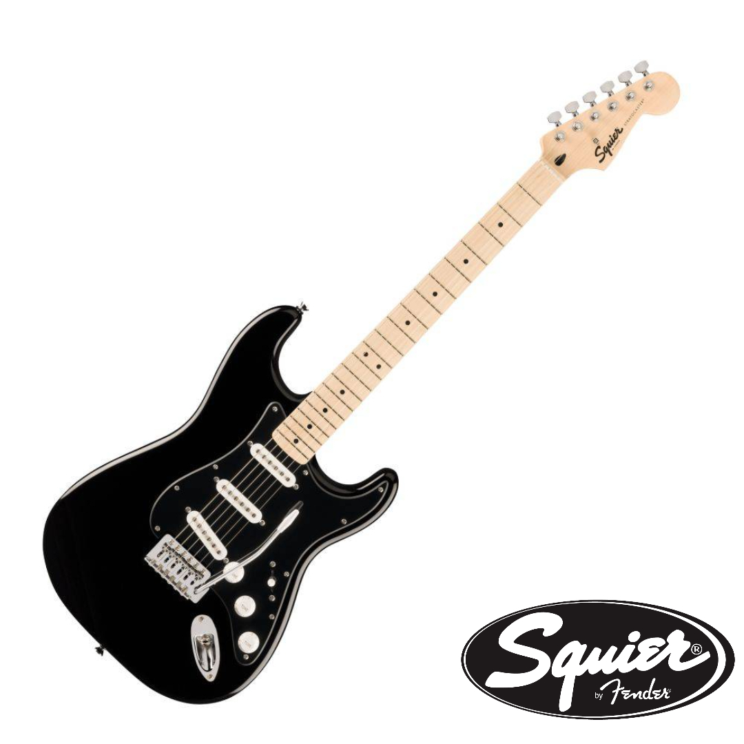 Squier FSR Sonic™ Strat SSS BK 電吉他