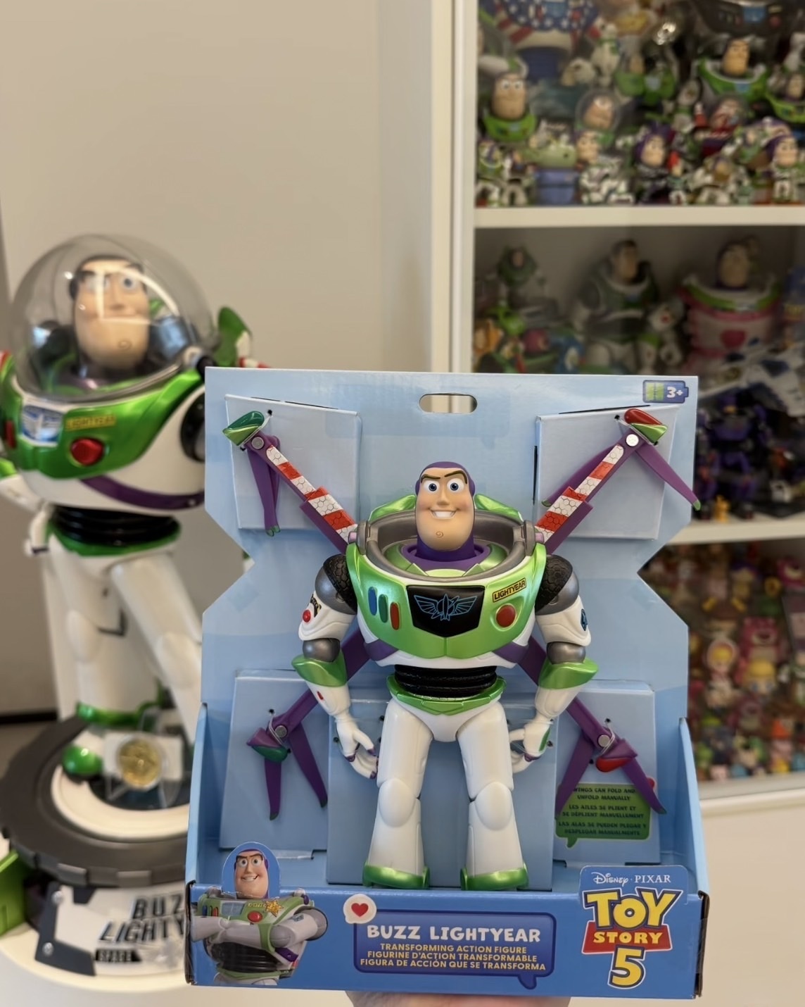 日本迪士尼限定 DISNEY 玩具總動員 高科技版巴斯光年 可動公仔 迴力車 模型 TOY STORY