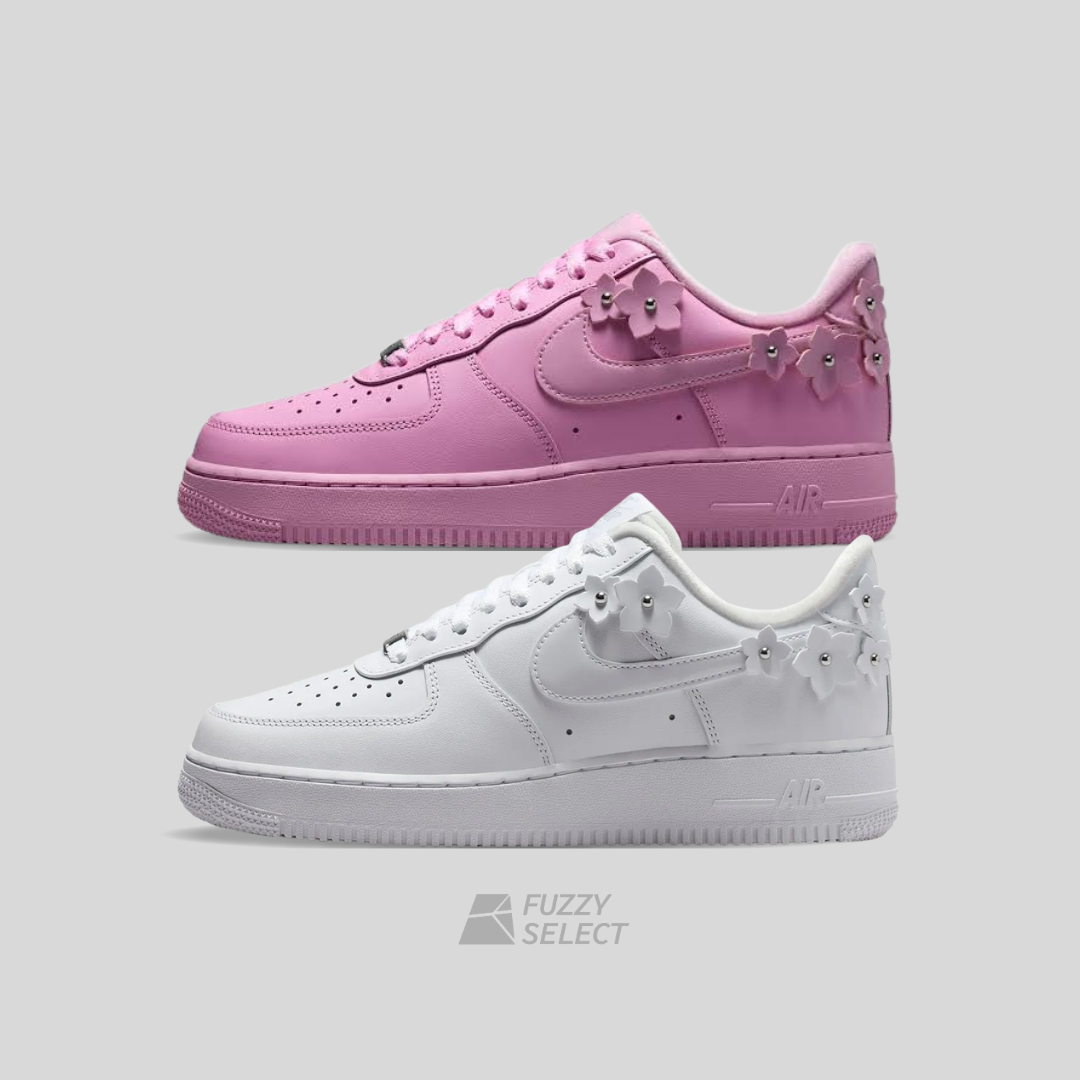 【逢甲 FUZZY】W Nike Air Force 1 "Florette" 小花 全白 IR8637-100 蜜桃 IR8637-600