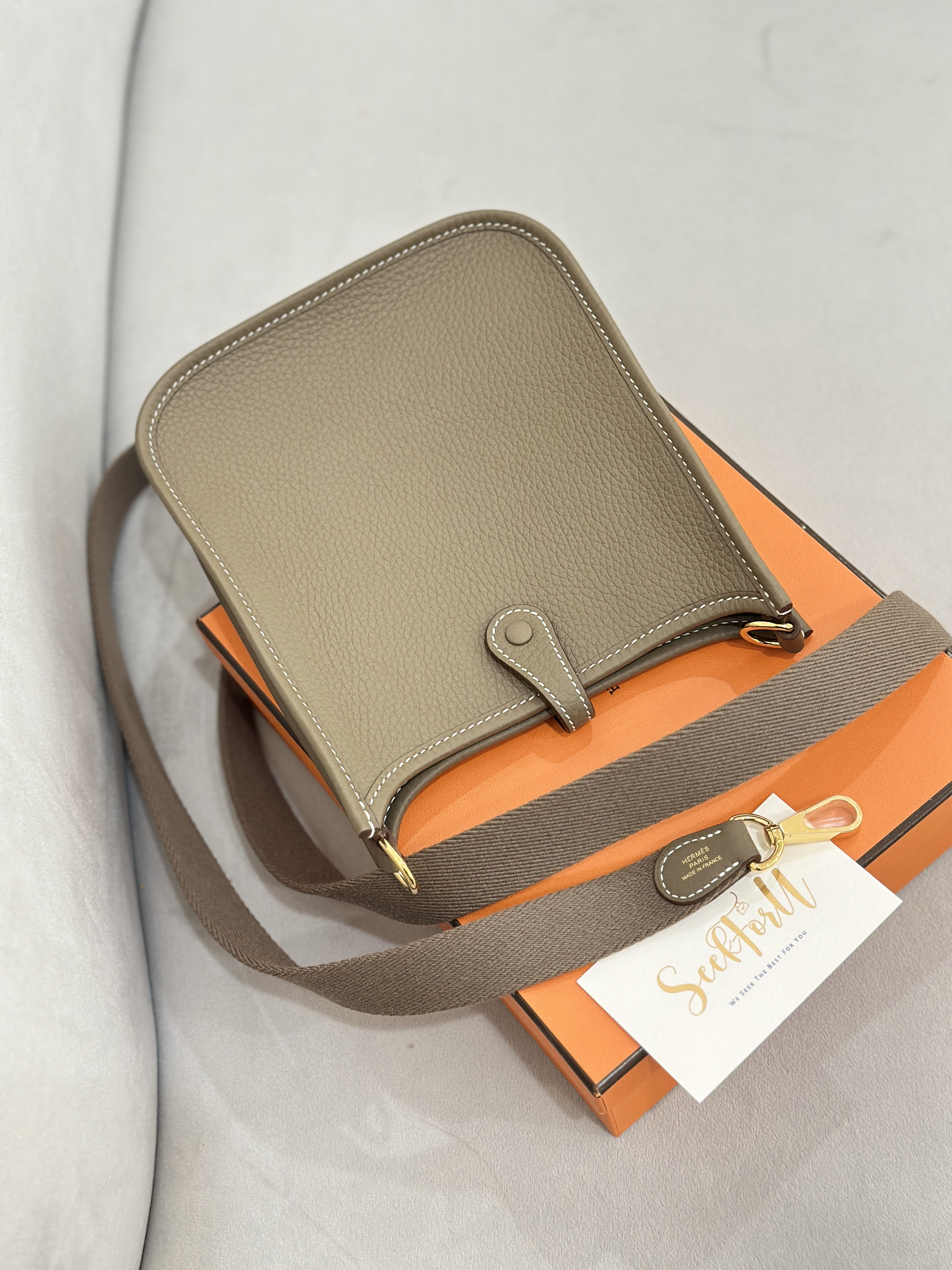 HERMES Mini Evelyne 16 Amazone Bag