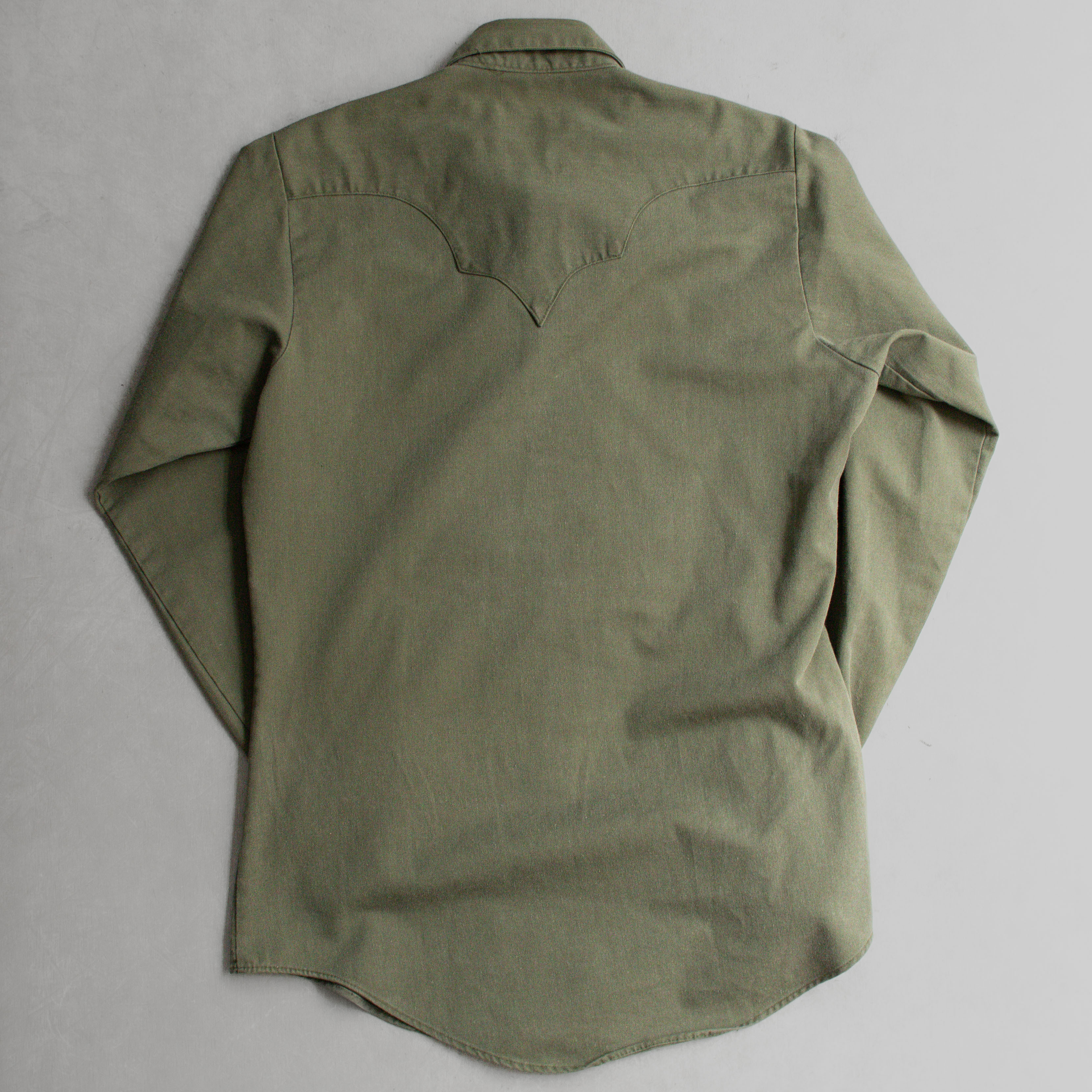 ROCKMOUNT BIB FRONT WESTERN SHIRT 美國製 軍綠 西部 長袖 襯衫