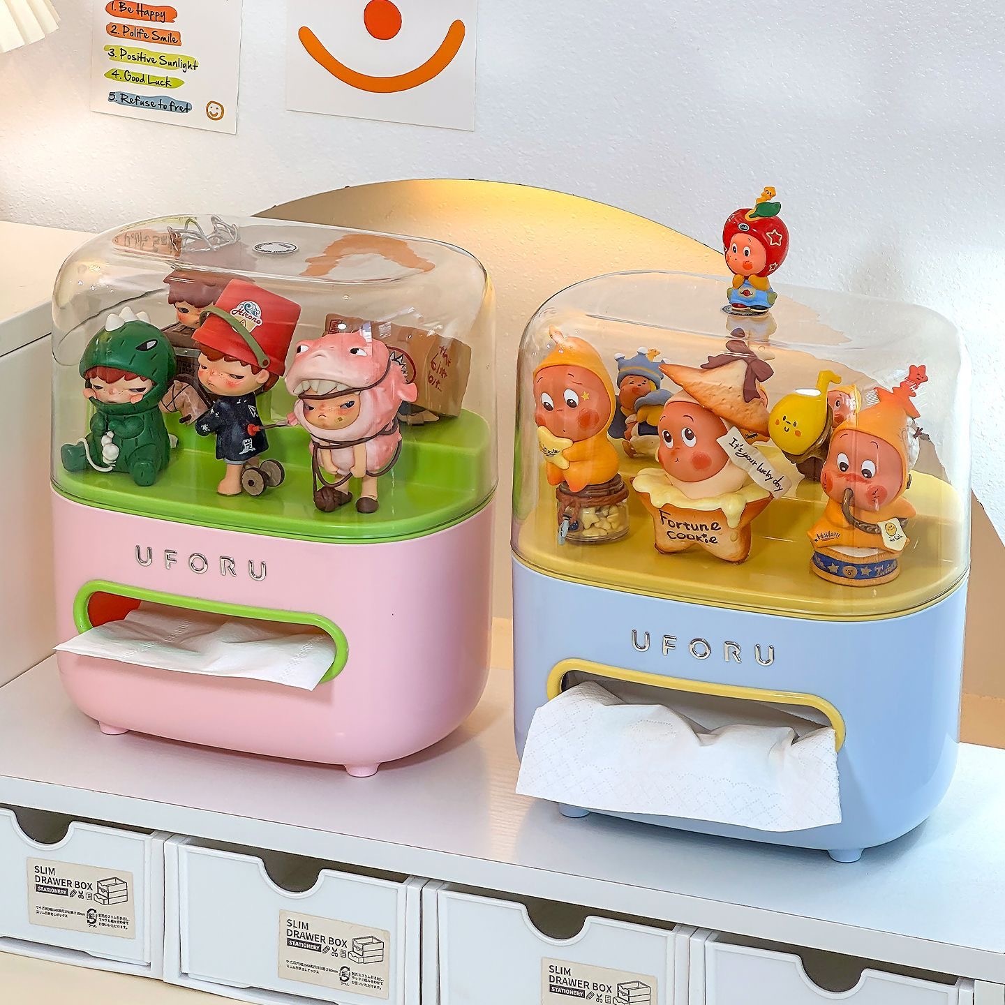 PREORDER 预购 抽纸盒ins风高颜值纸巾盒收纳盒 （不包括摆件）