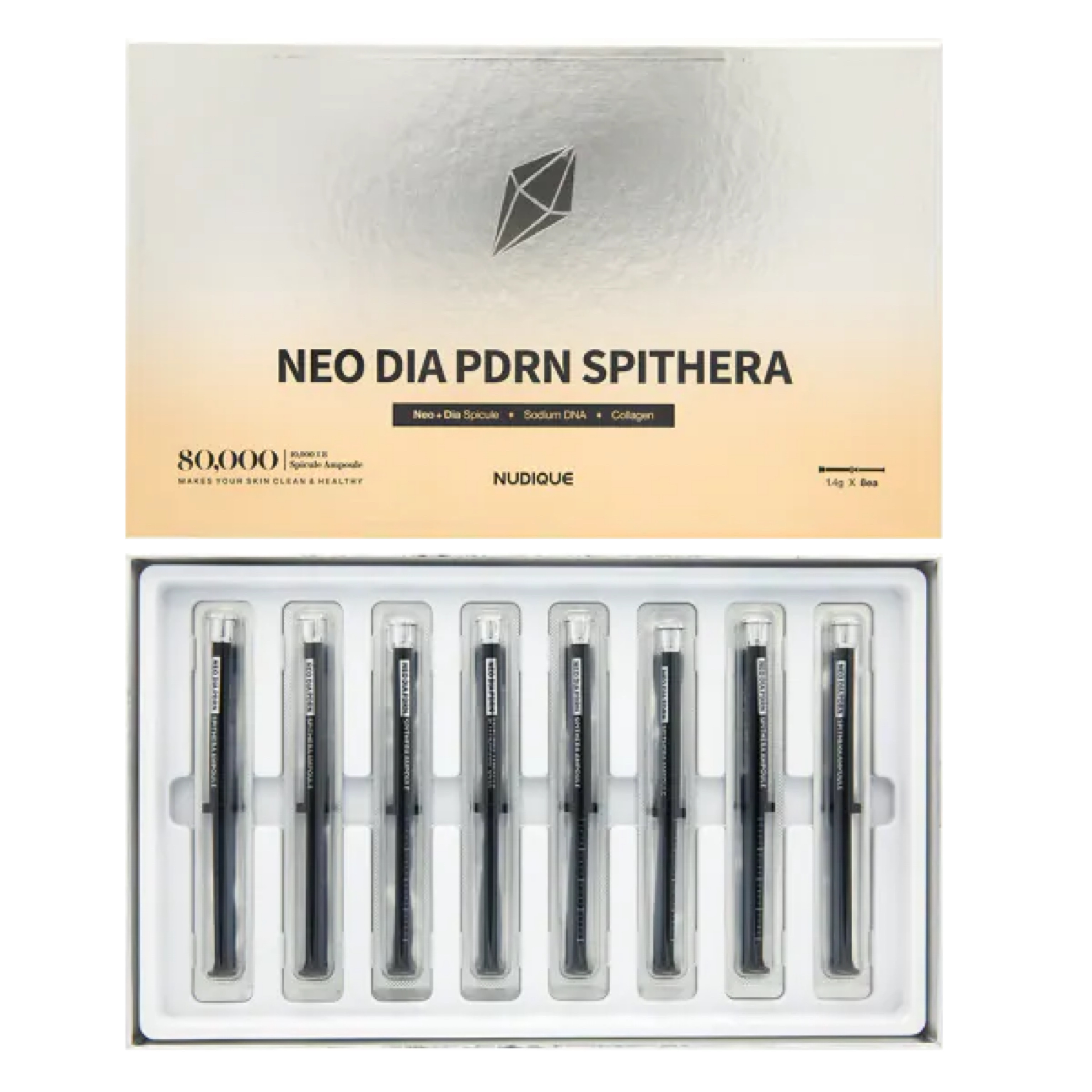 NUDIQUE 鑽石PDRN微針精華 NEO DIA PDRN SPITHERA AMPOULE (1.4g x8支)