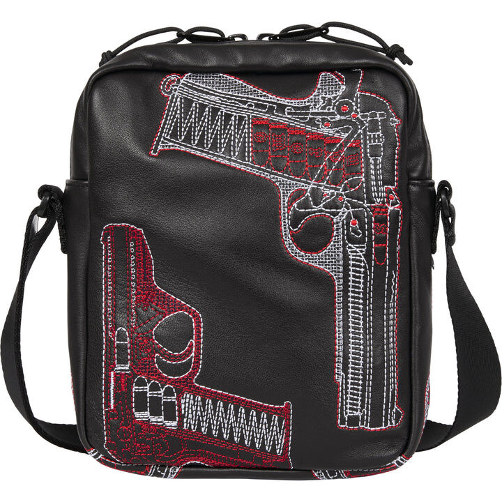 【Supreme】0704 WEEK 19發售 Guns Embroidered Leather Shoulder Bag