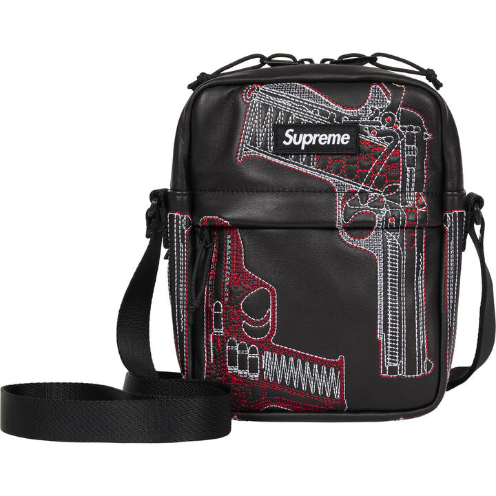【Supreme】0704 WEEK 19發售 Guns Embroidered Leather Shoulder Bag