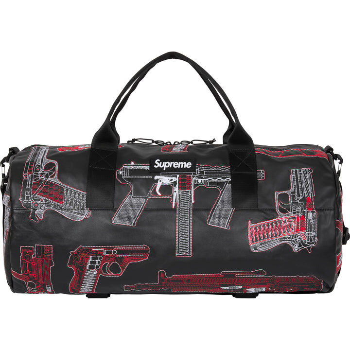 【Supreme】0704 WEEK 19發售 Guns Embroidered Leather Duffle Bag