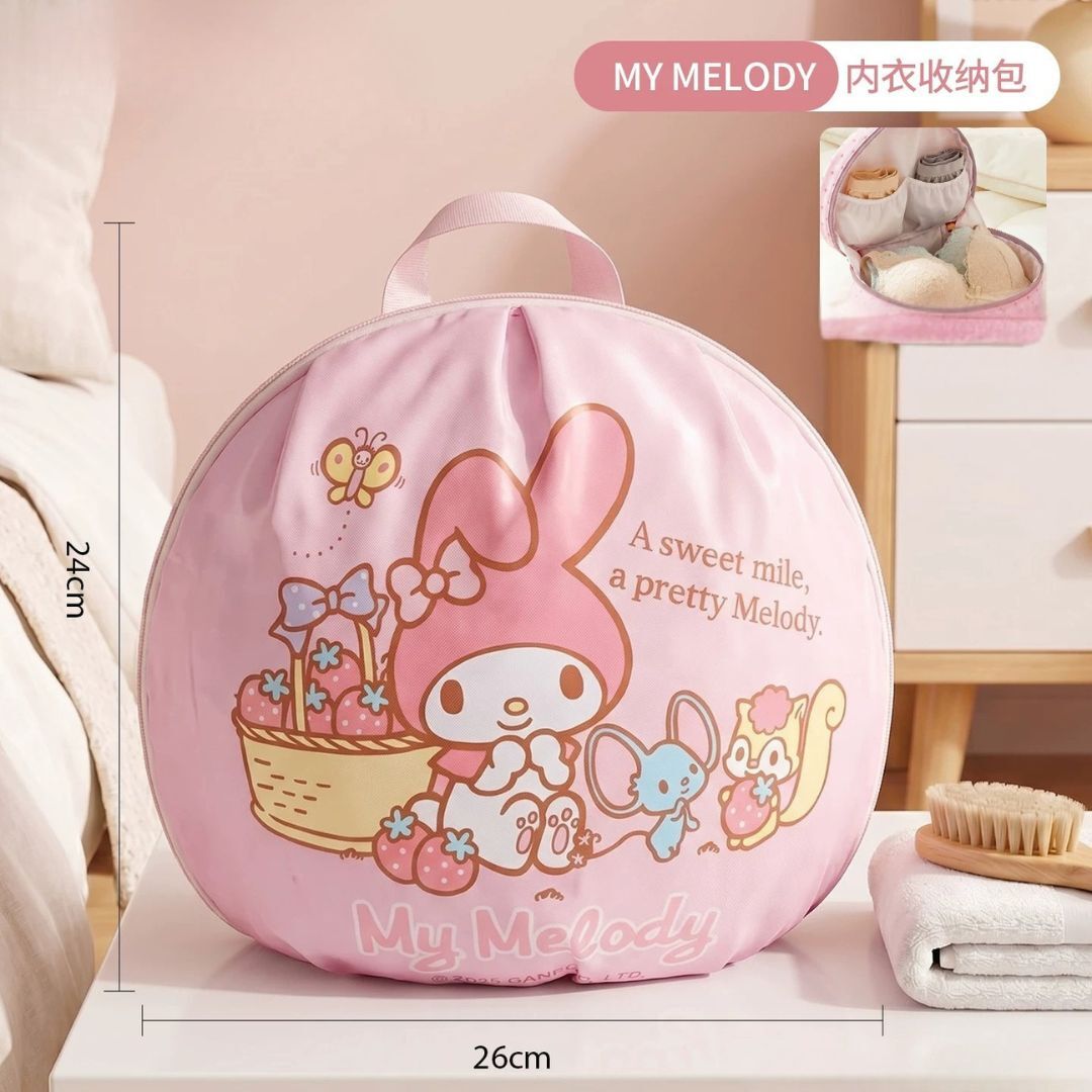MY MELODY  旅行內衣收納袋 - 防壓防變形收納神器