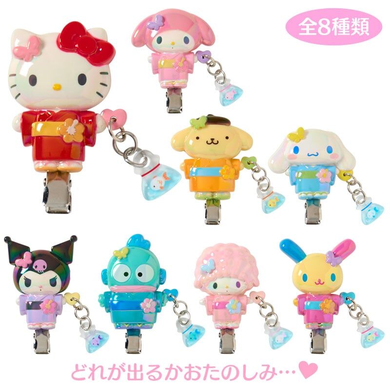 日本 Sanrio 夏祭造型系列 第二彈 髮夾盲盒 (可揀款)