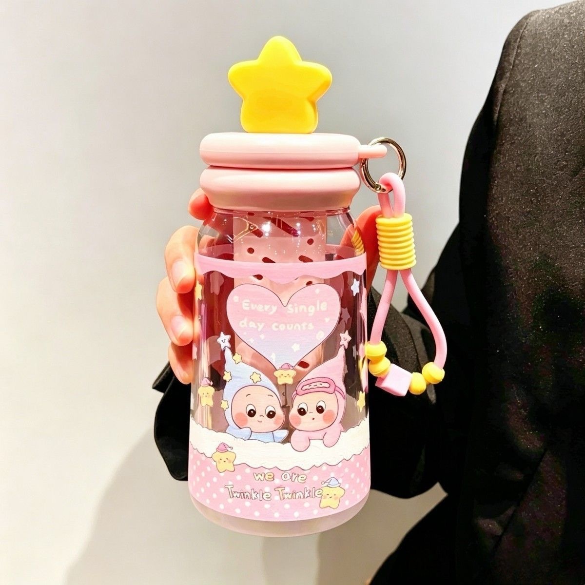 PREORDER 预购 食品级塑料水杯女生高颜值卡通可爱星星人 500ml