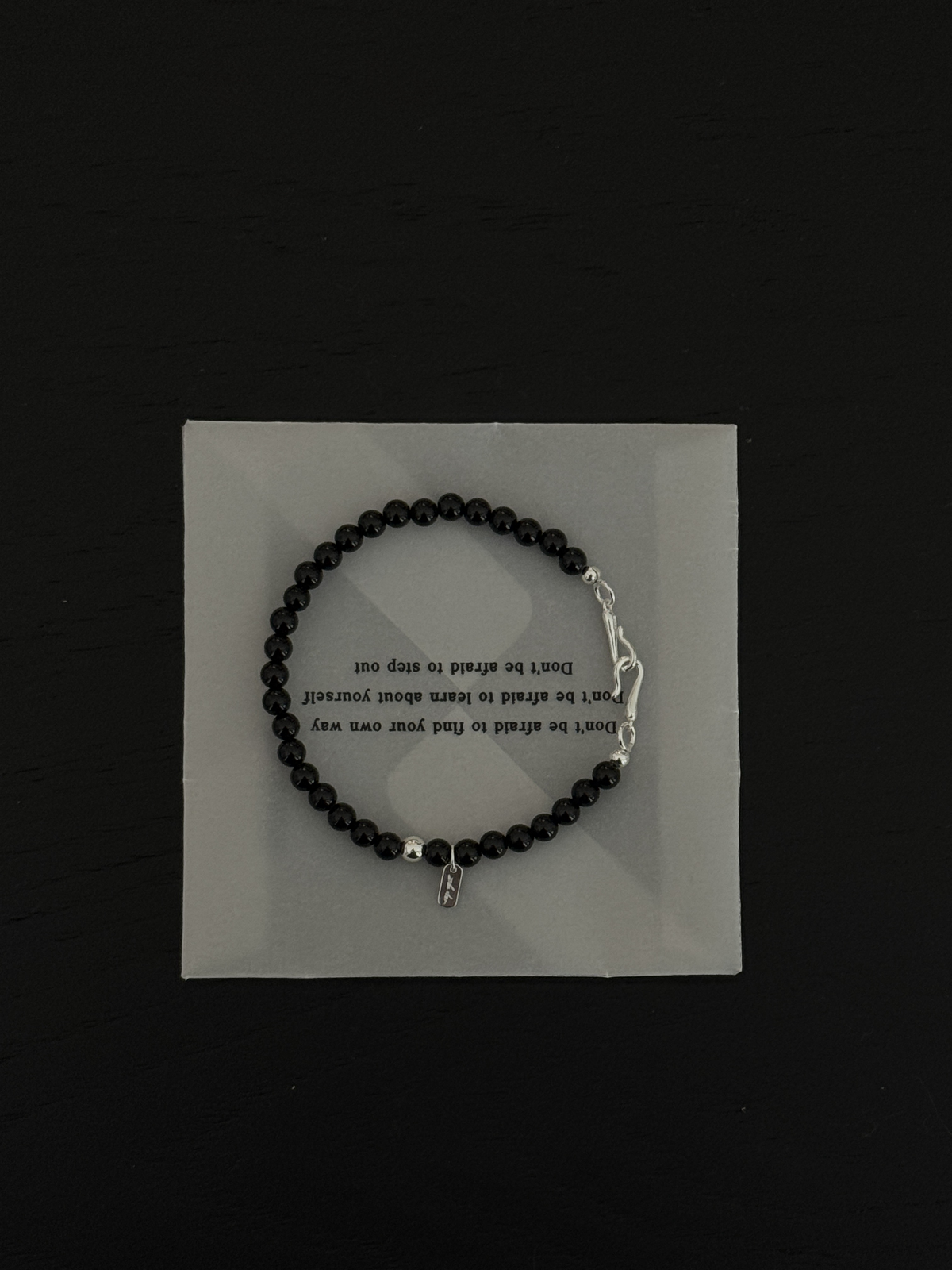 ZHU - 森界｜Onyx & Green Cord Bracelet