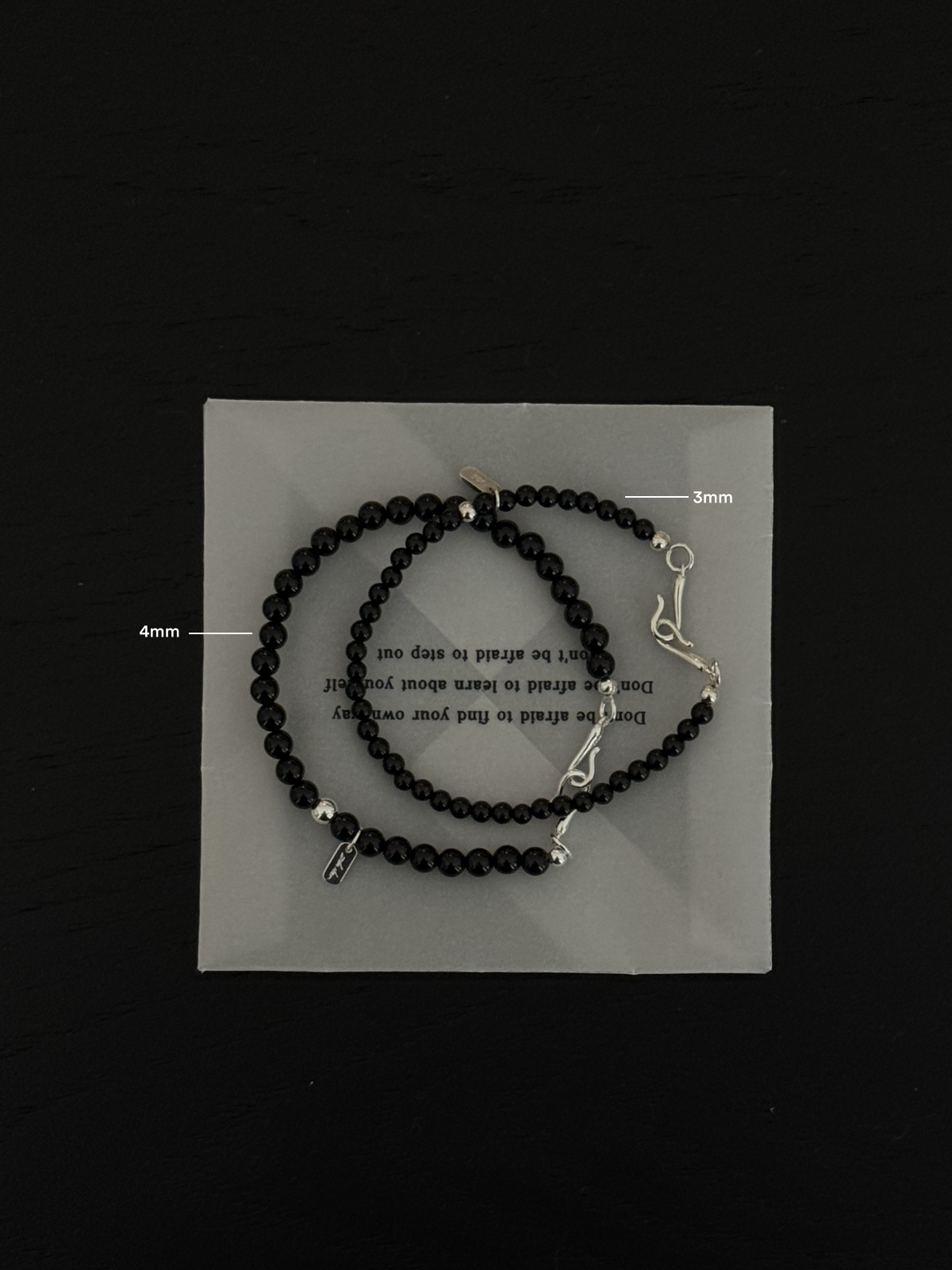 ZHU - 森界｜Onyx & Green Cord Bracelet