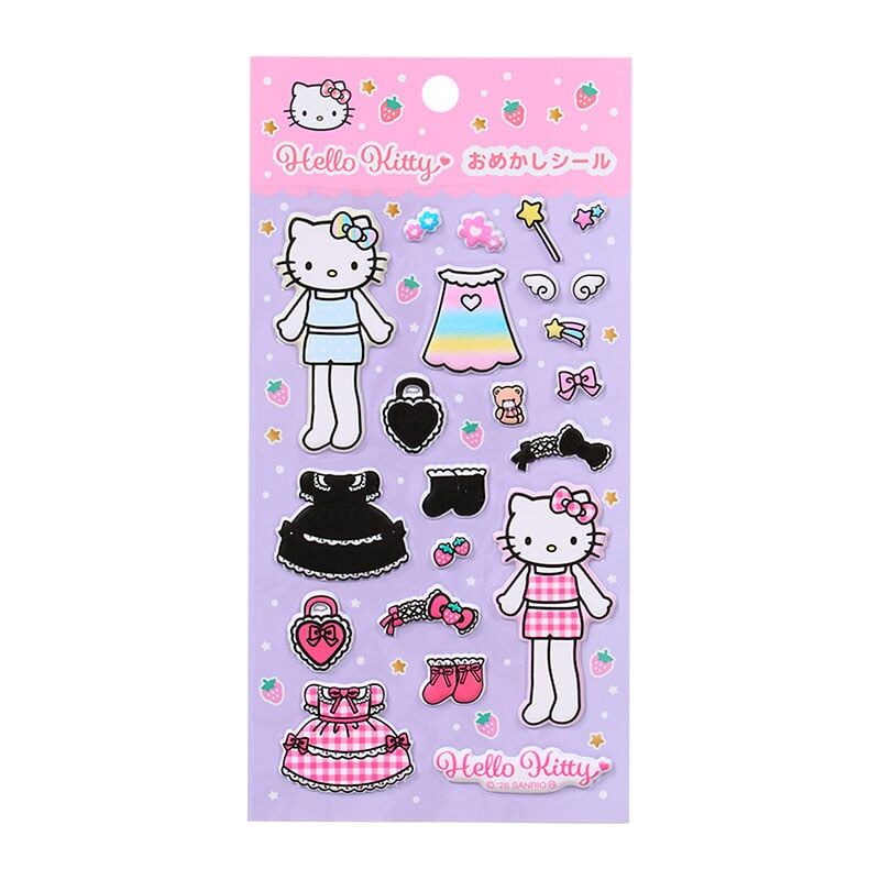 日本 Sanrio Hello Kitty 時尚造型換裝貼紙