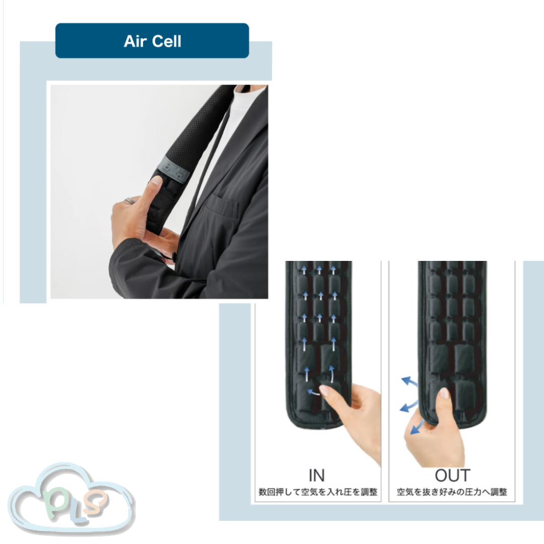 Air Cell 氣囊肩帶 背包 F-646 多啦A夢 FICCE BRAVE 黑加灰 2-Tone #29230-1