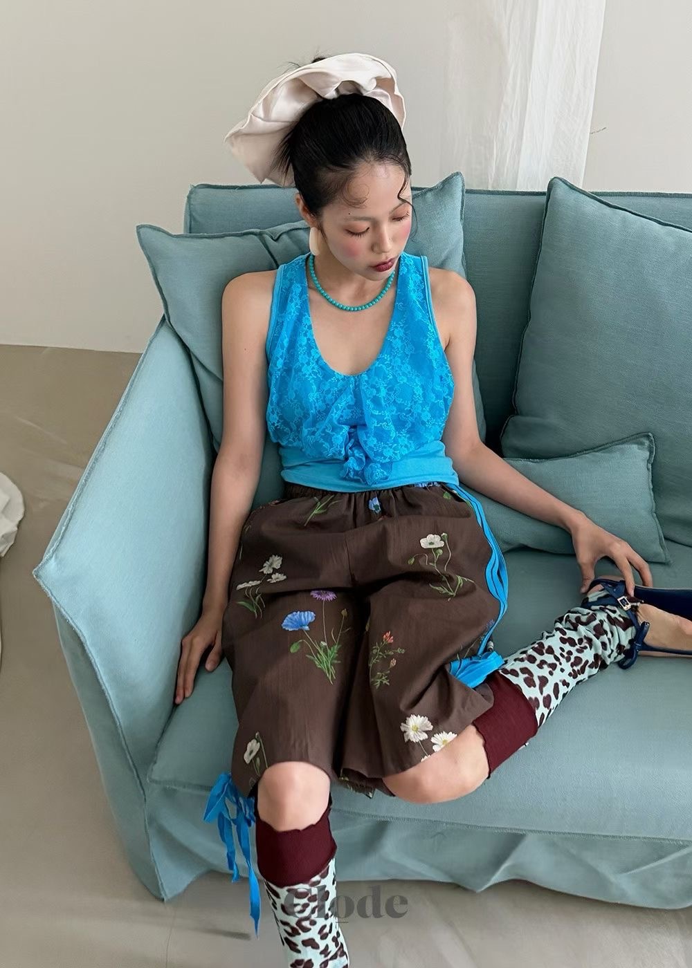 蕾絲垂片背心