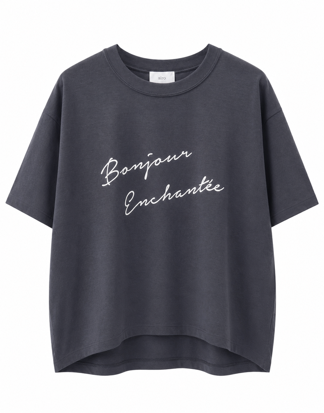 草寫字母棉T-shirt