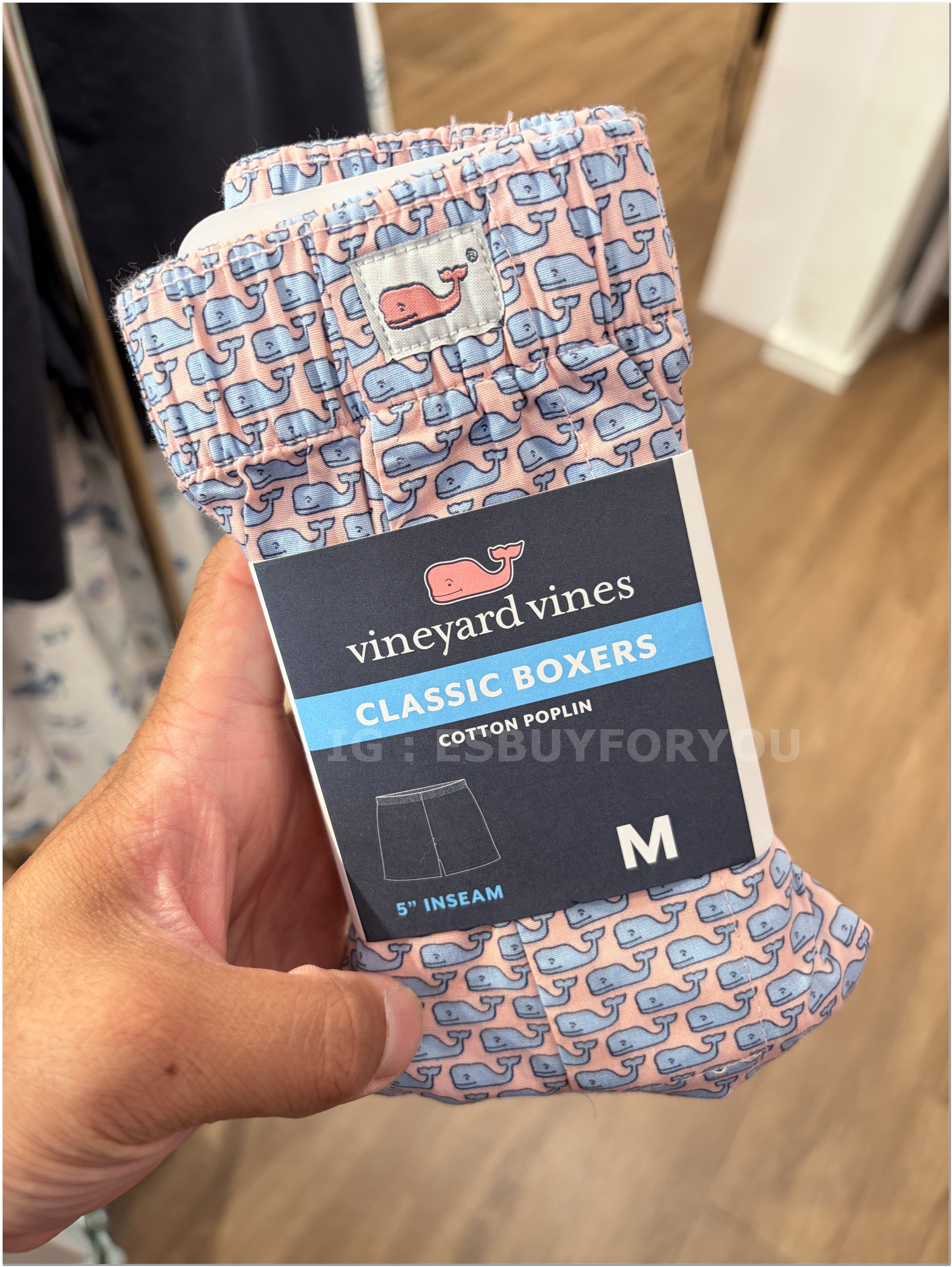【限時】Vineyard Vines小鯨魚 平口 四角褲(boxers) (3色)