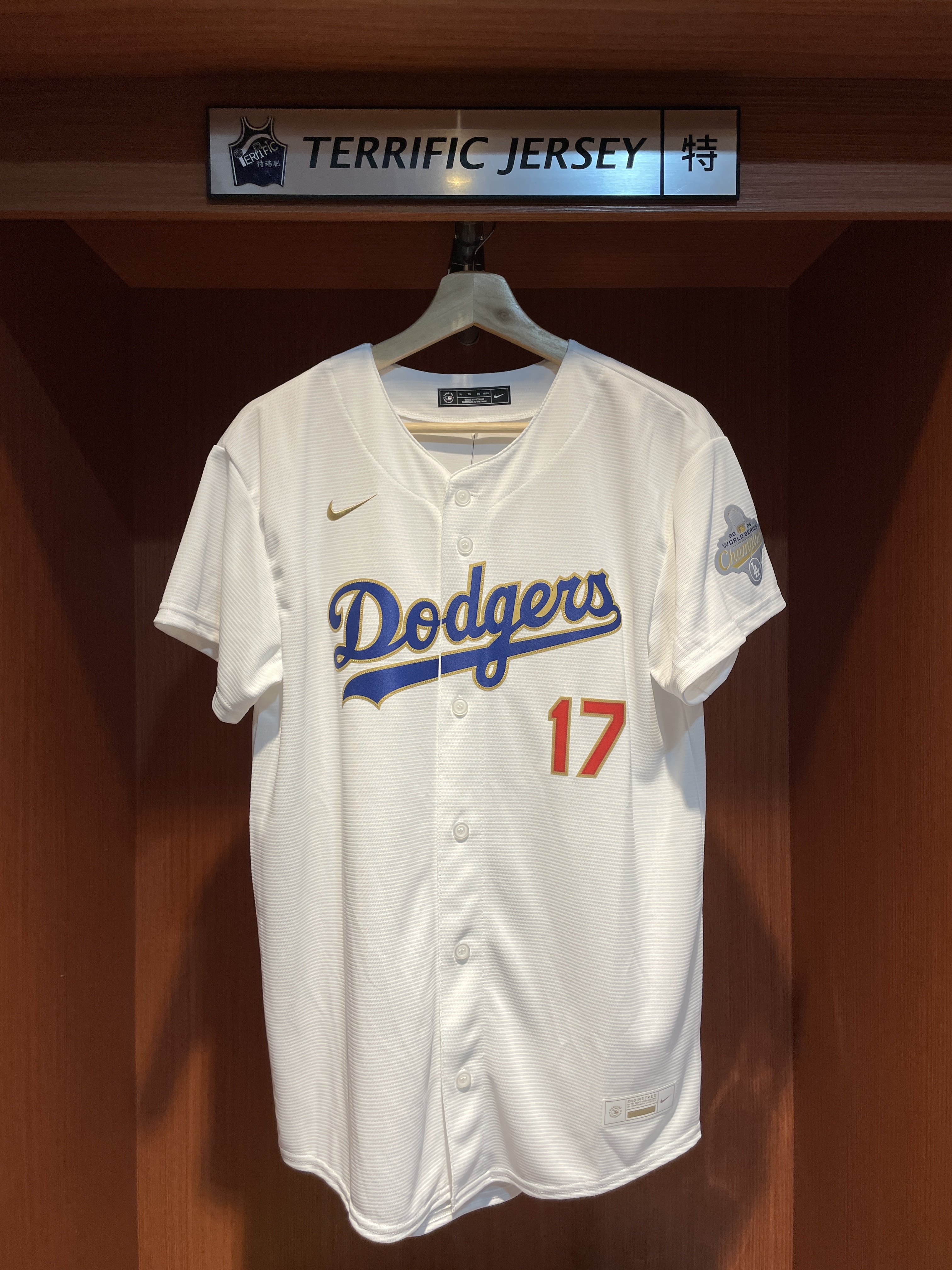 MLB球衣 Shohei Ohtani 洛杉磯道奇 冠軍 金字 開幕戰 青年版 2026 Gold Collection Nike Youth Stadium Player Name Jersey