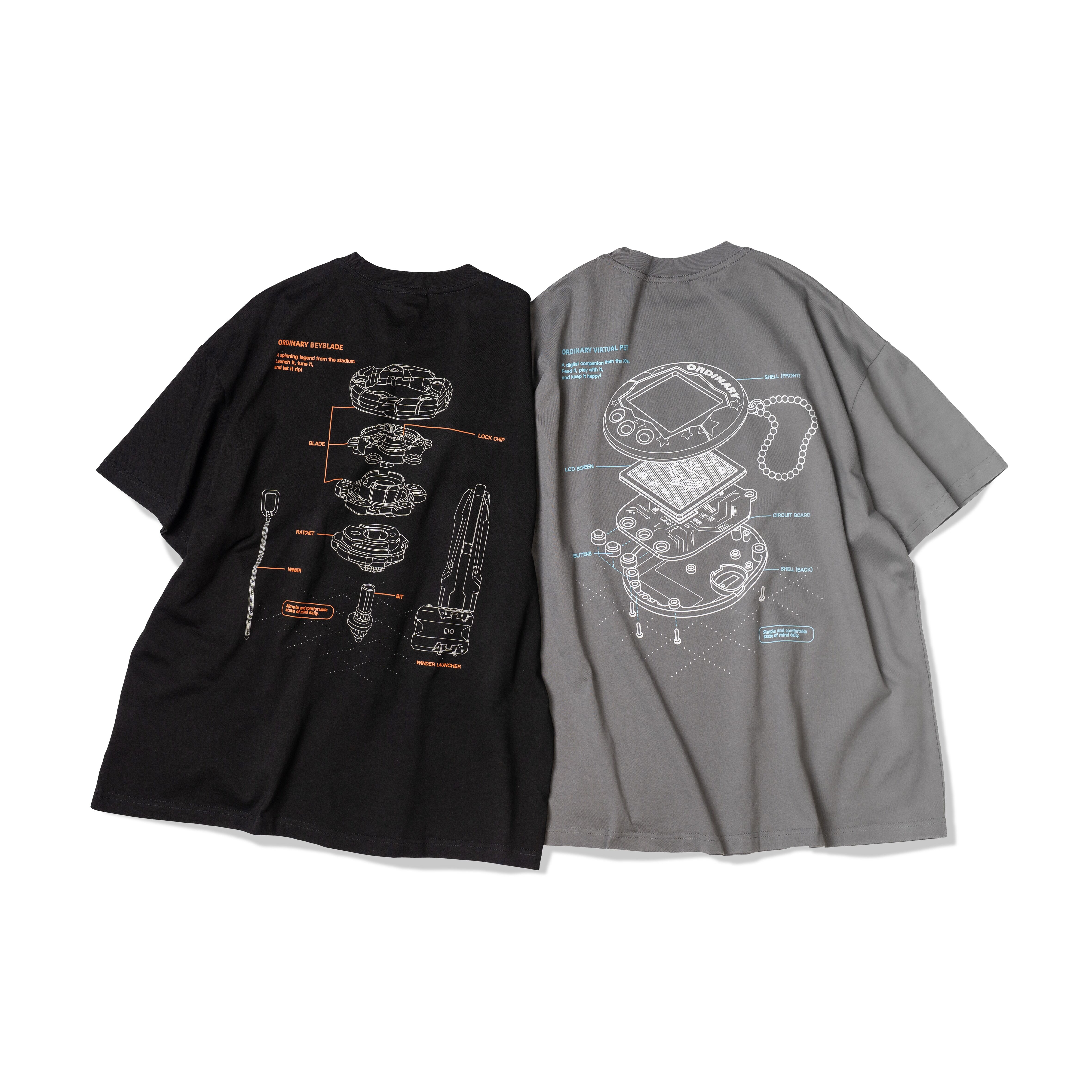 【車庫服飾】ORDINARY BEYBLADE DIAGRAM TEE